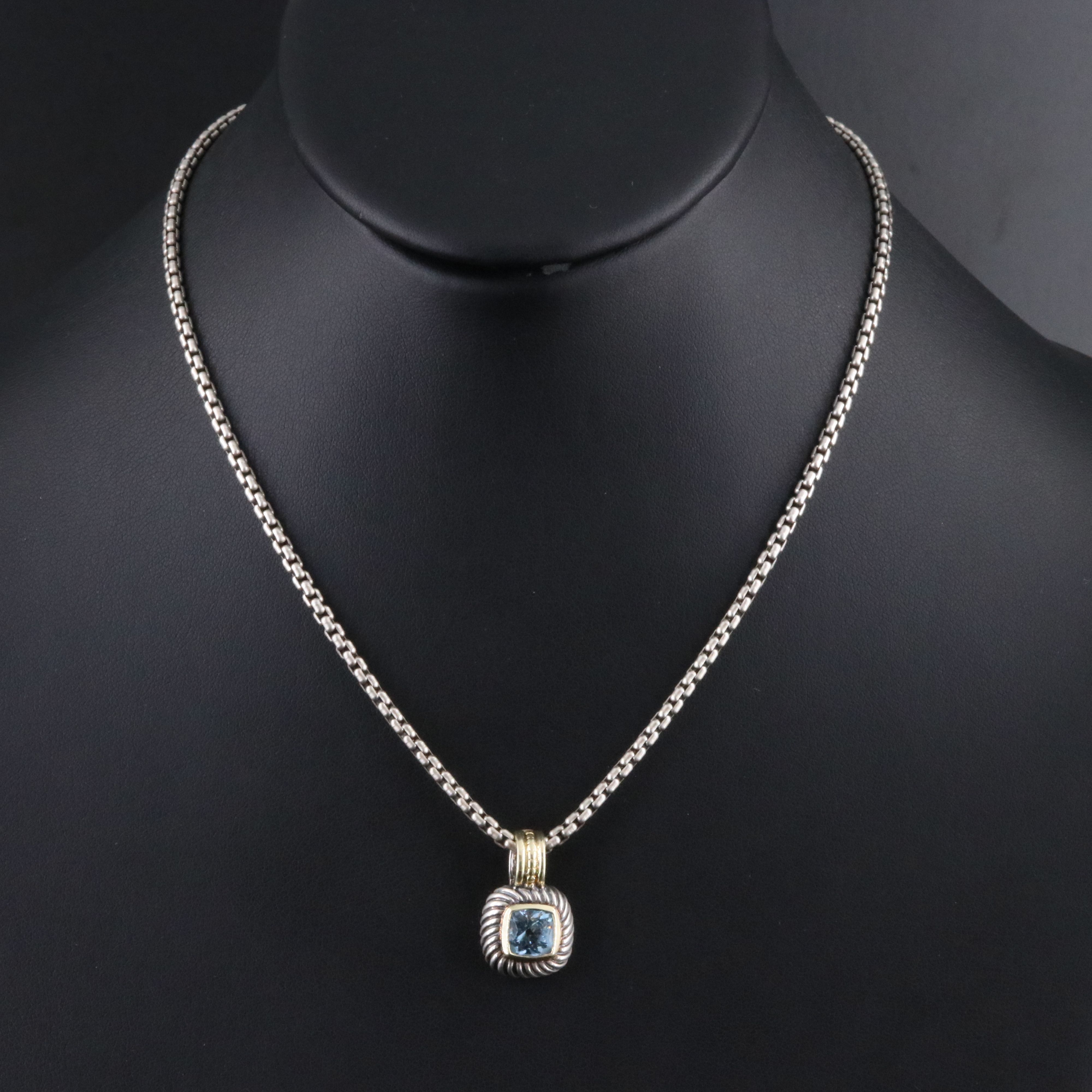 David Yurman Albion Enhancer Pendant Necklace with 14K Accents