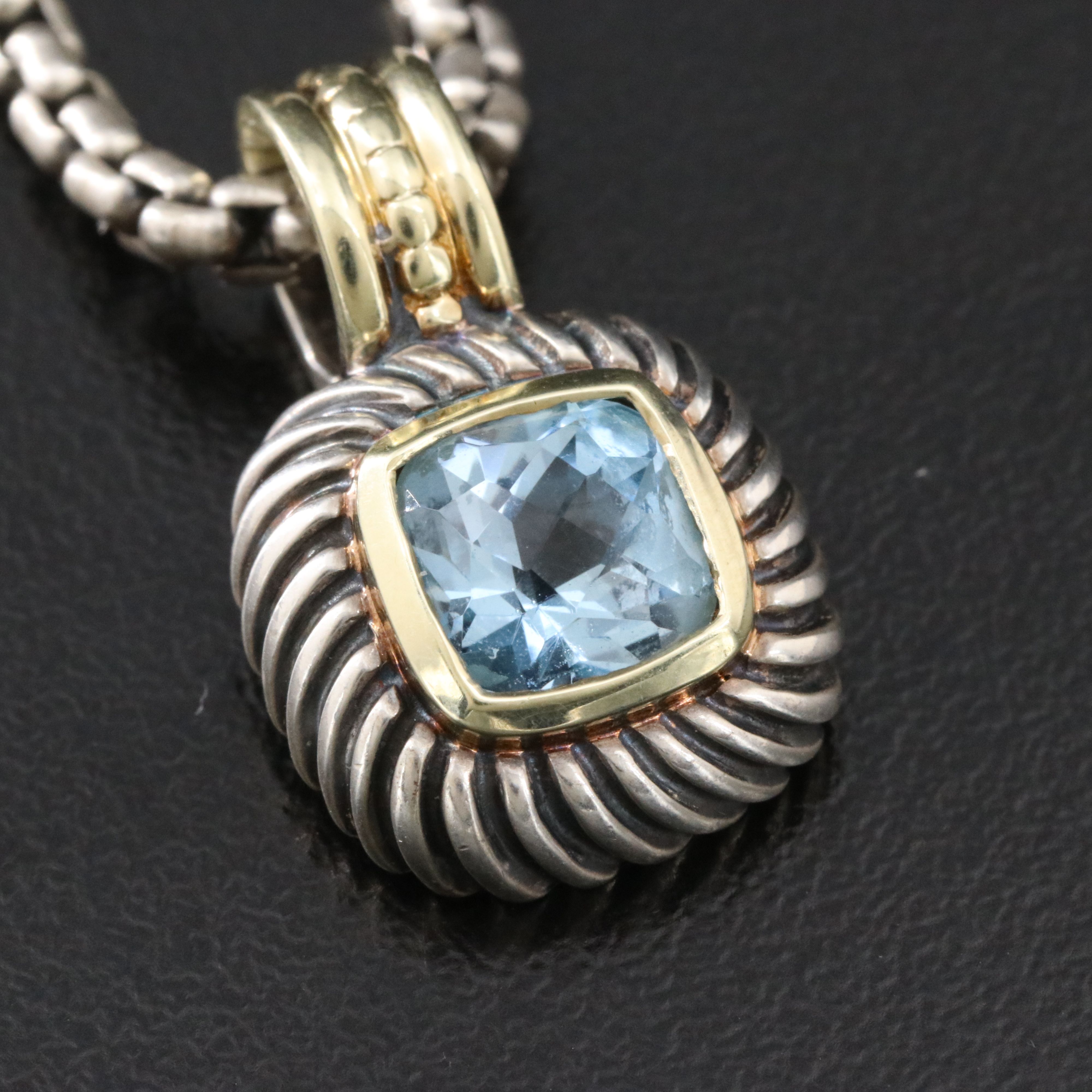 David Yurman Albion Enhancer Pendant Necklace with 14K Accents