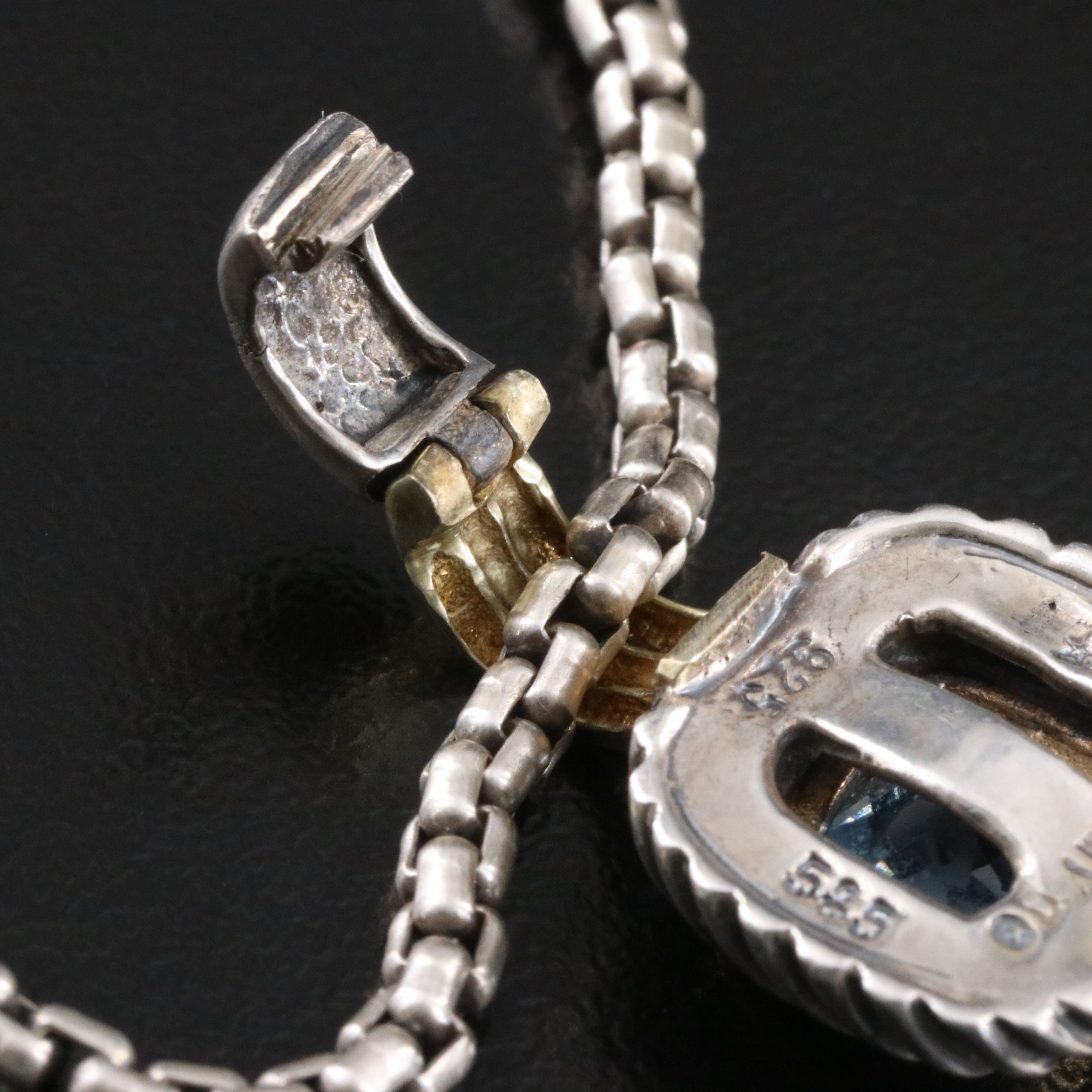 David Yurman Albion Enhancer Pendant Necklace with 14K Accents