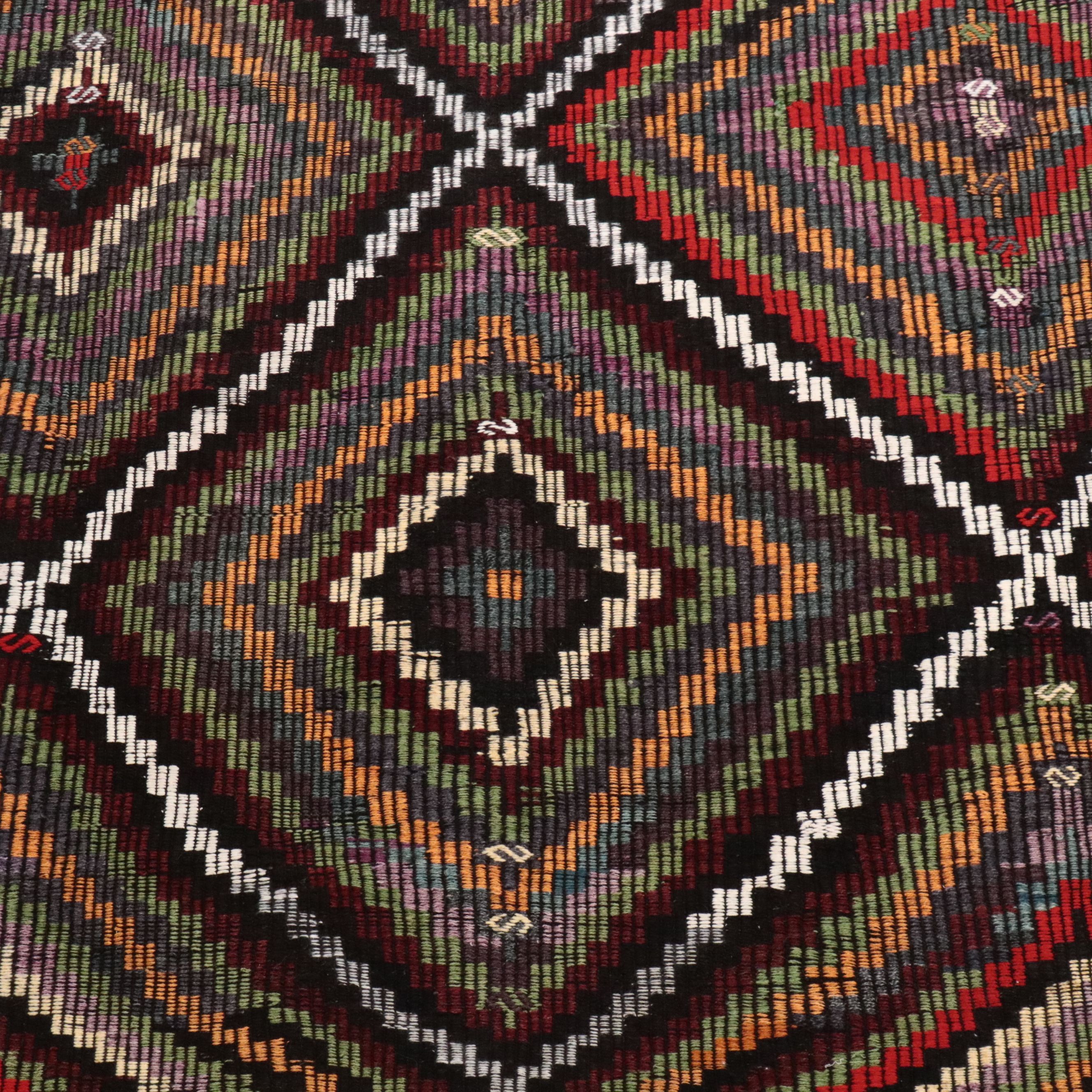 8'5 x 11'2 Handwoven Turkish Mut Cicim Area Rug