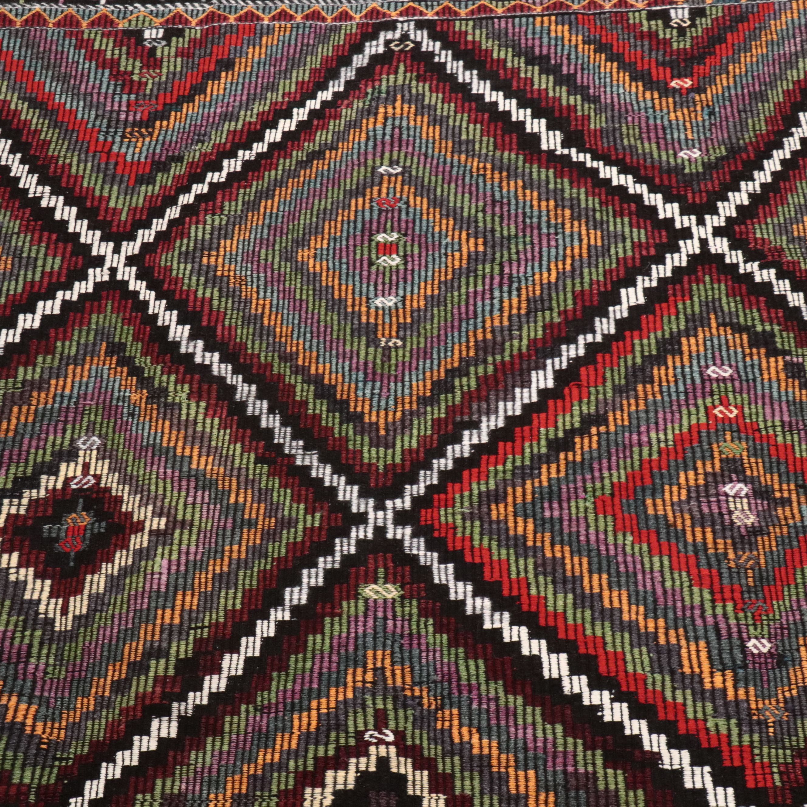 8'5 x 11'2 Handwoven Turkish Mut Cicim Area Rug