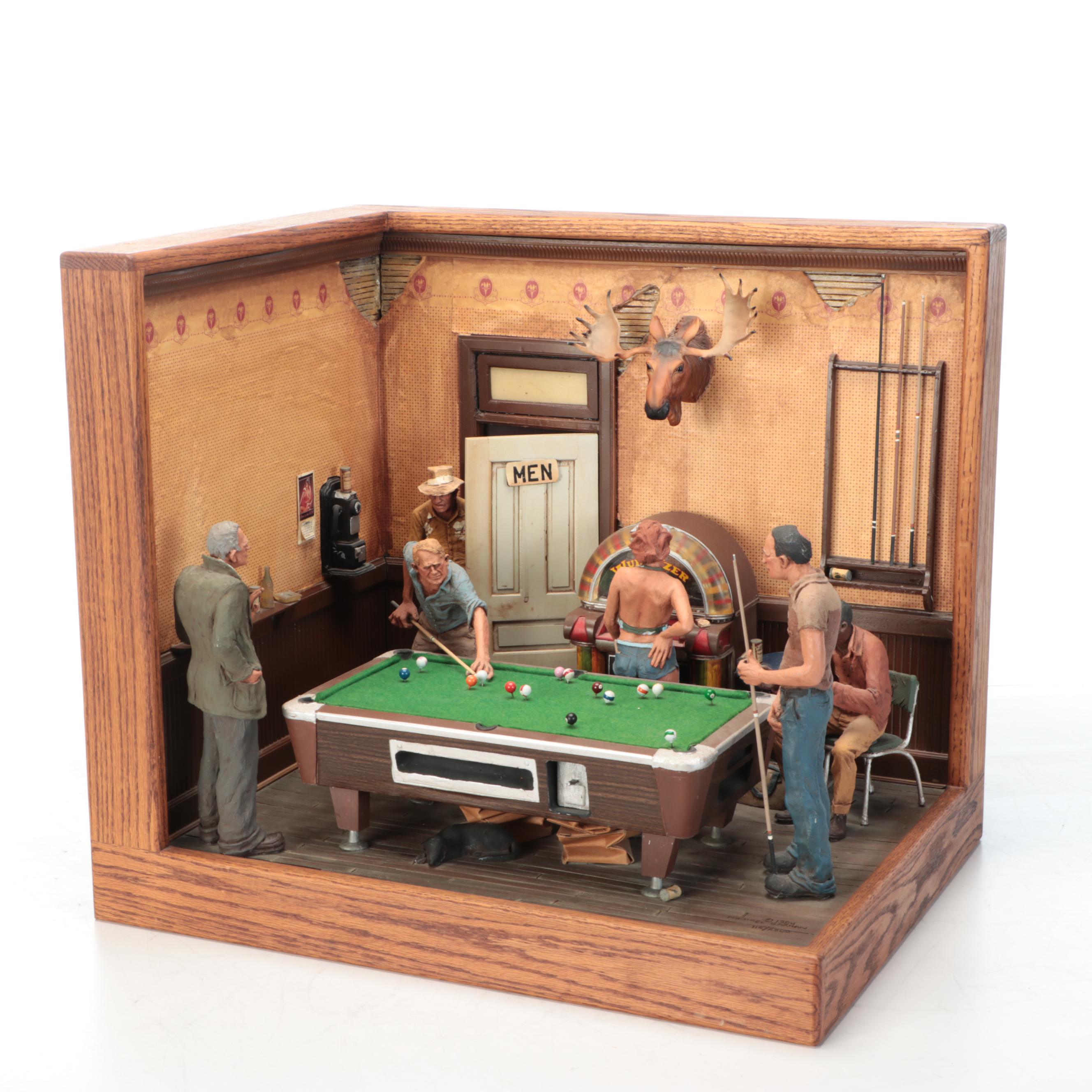 Michael Garman Model Billiards Bar Scene, 1984