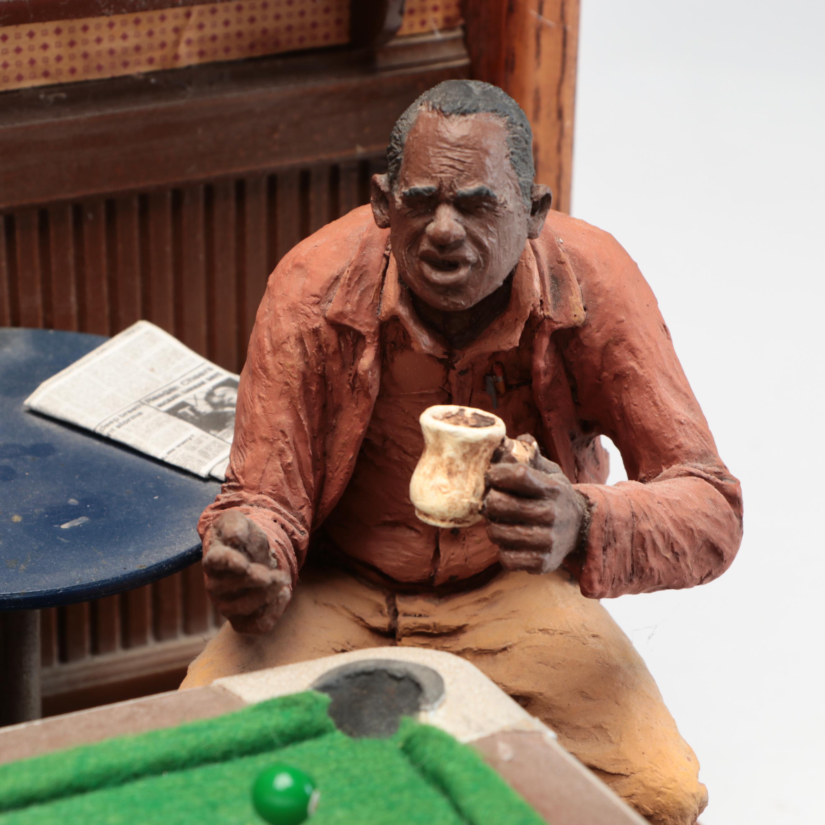 Michael Garman Model Billiards Bar Scene, 1984