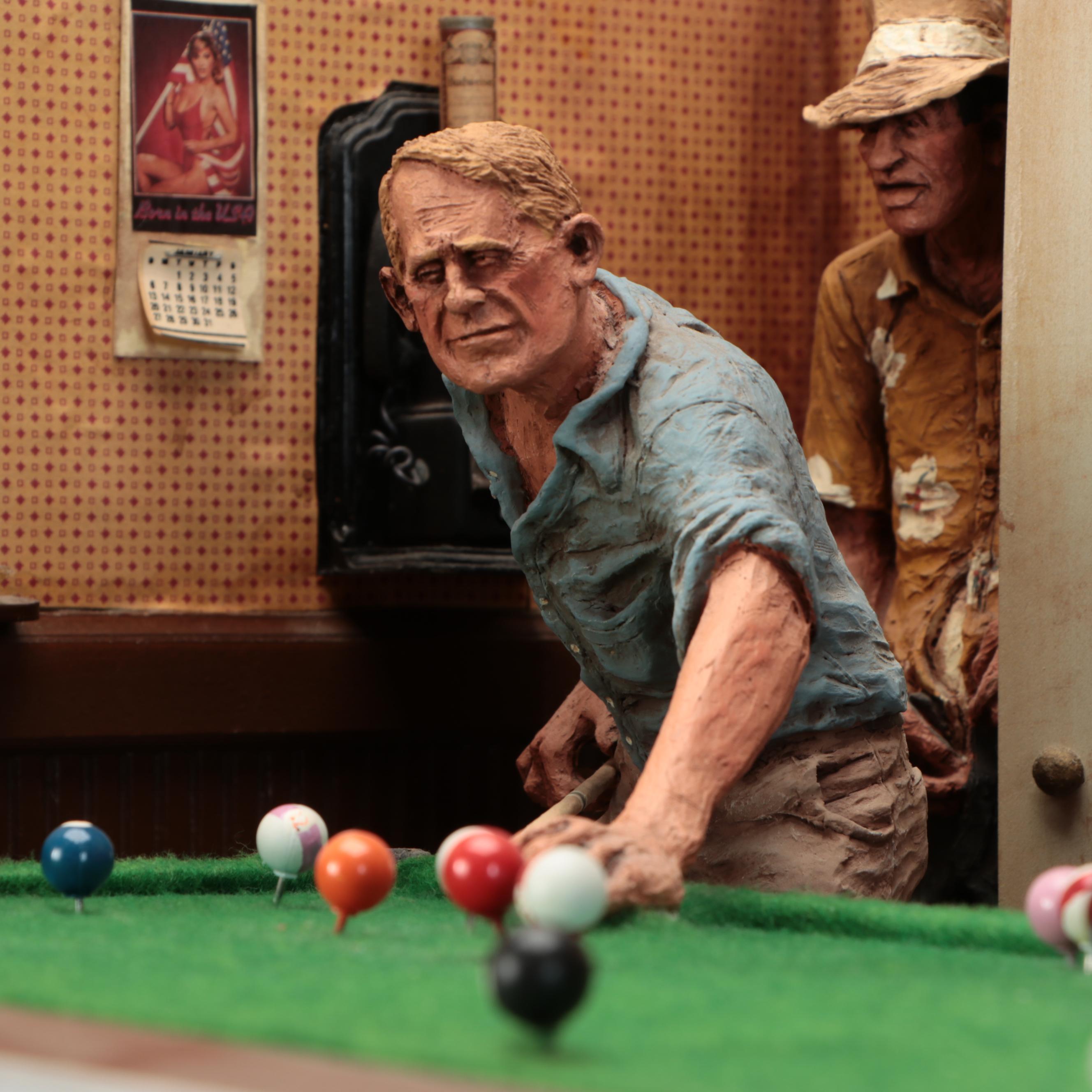 Michael Garman Model Billiards Bar Scene, 1984