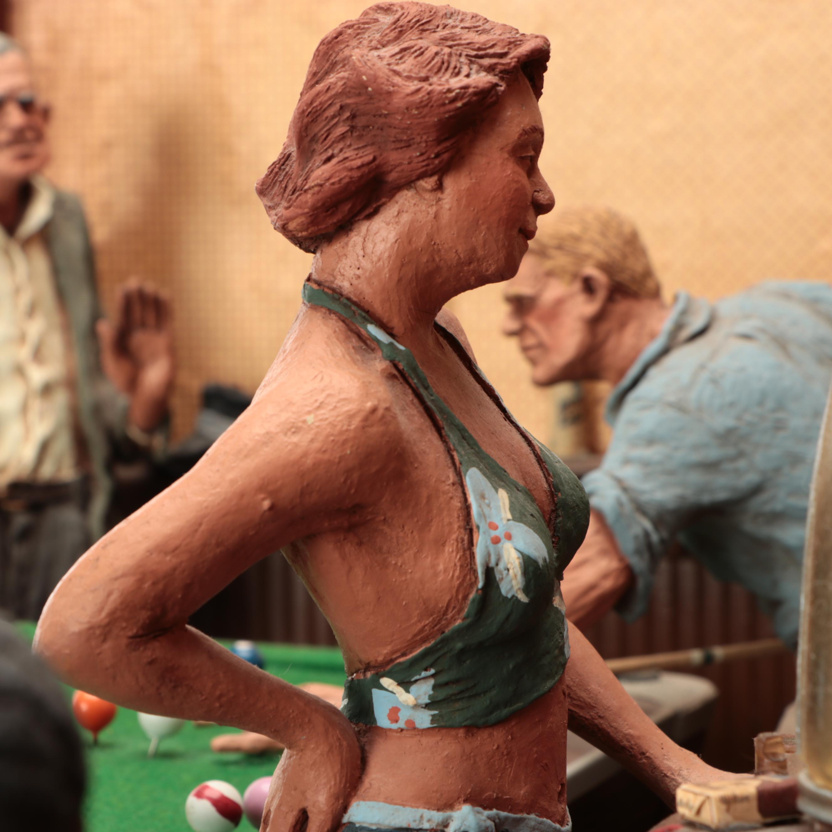 Michael Garman Model Billiards Bar Scene, 1984