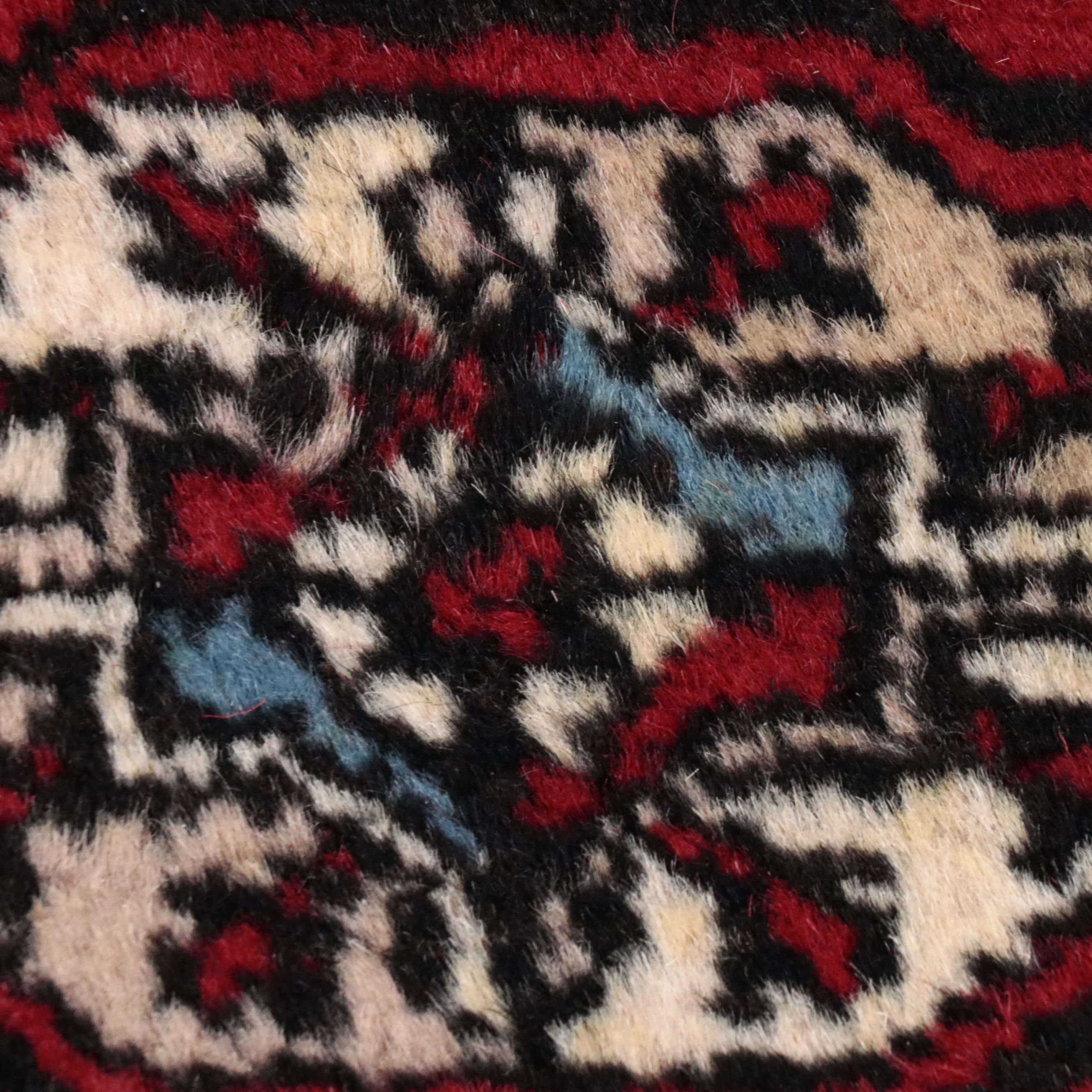8'1 x 9'8 Hand-Knotted Pakistani Bokhara Area Rug