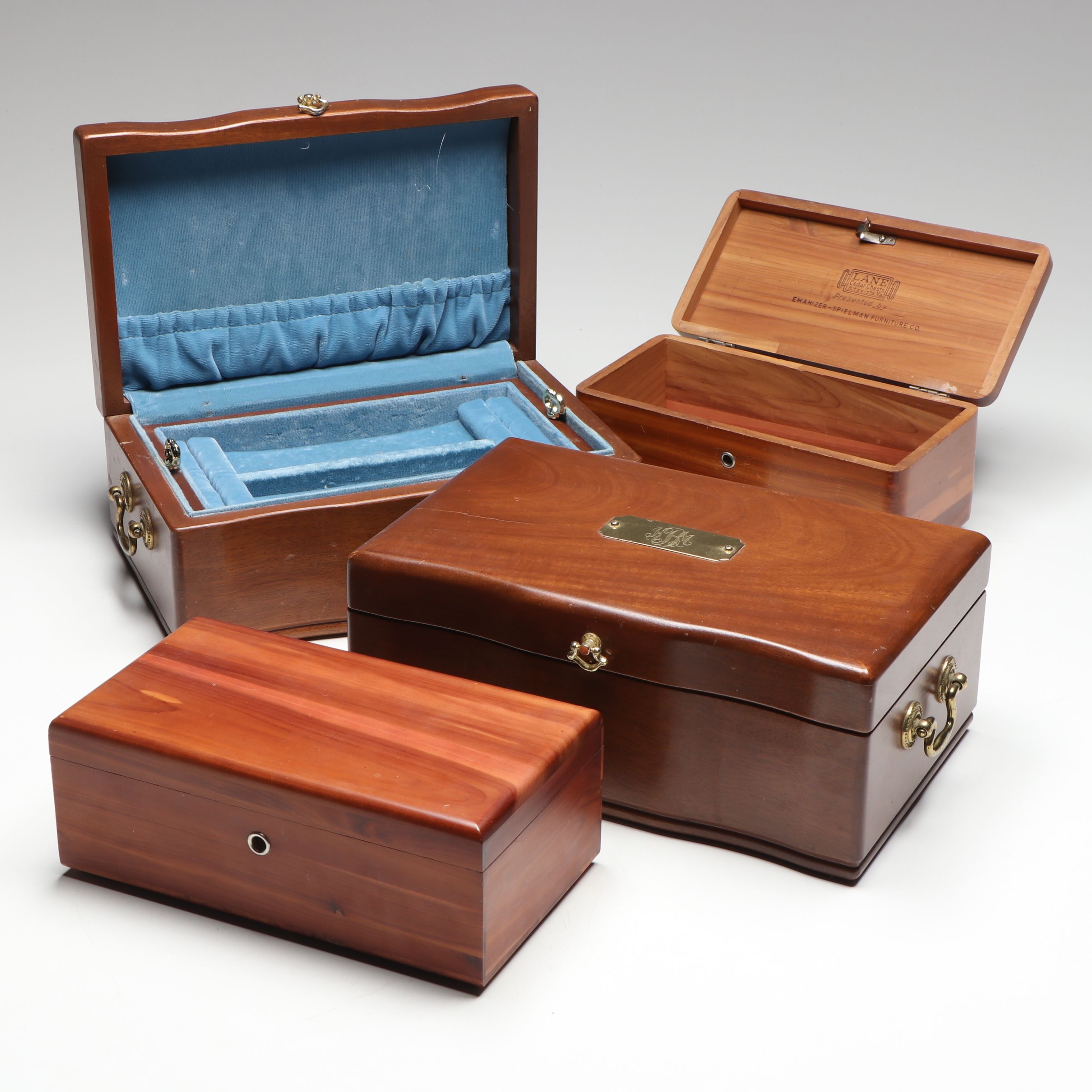 Lane Cedar Chests Decorative Boxes with Other Vintage Wood Jewelry Boxes