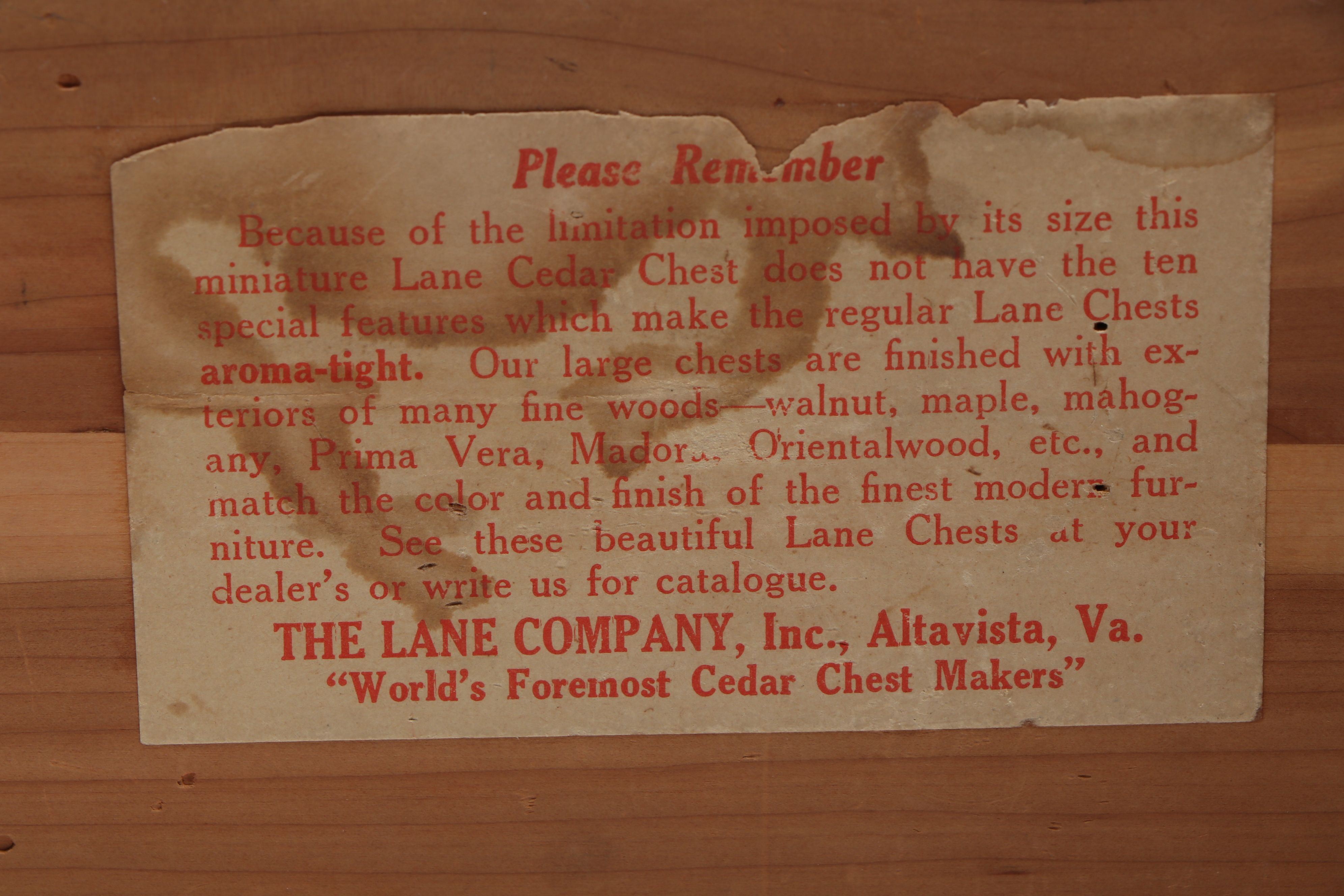 Lane Cedar Chests Decorative Boxes with Other Vintage Wood Jewelry Boxes