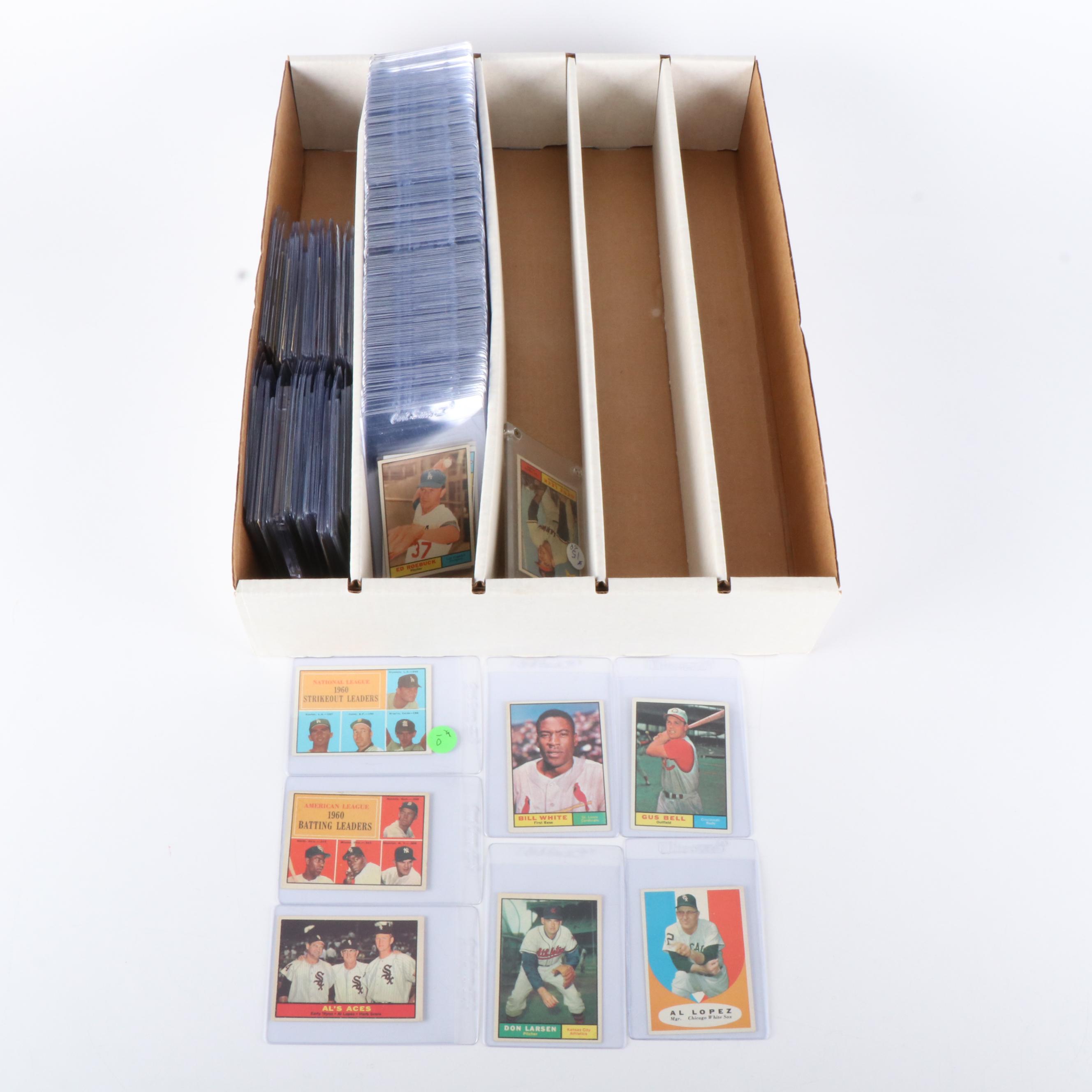 1961 Topps Baseball Cards Featuring Sandy Koufax, Don Larsen, and More