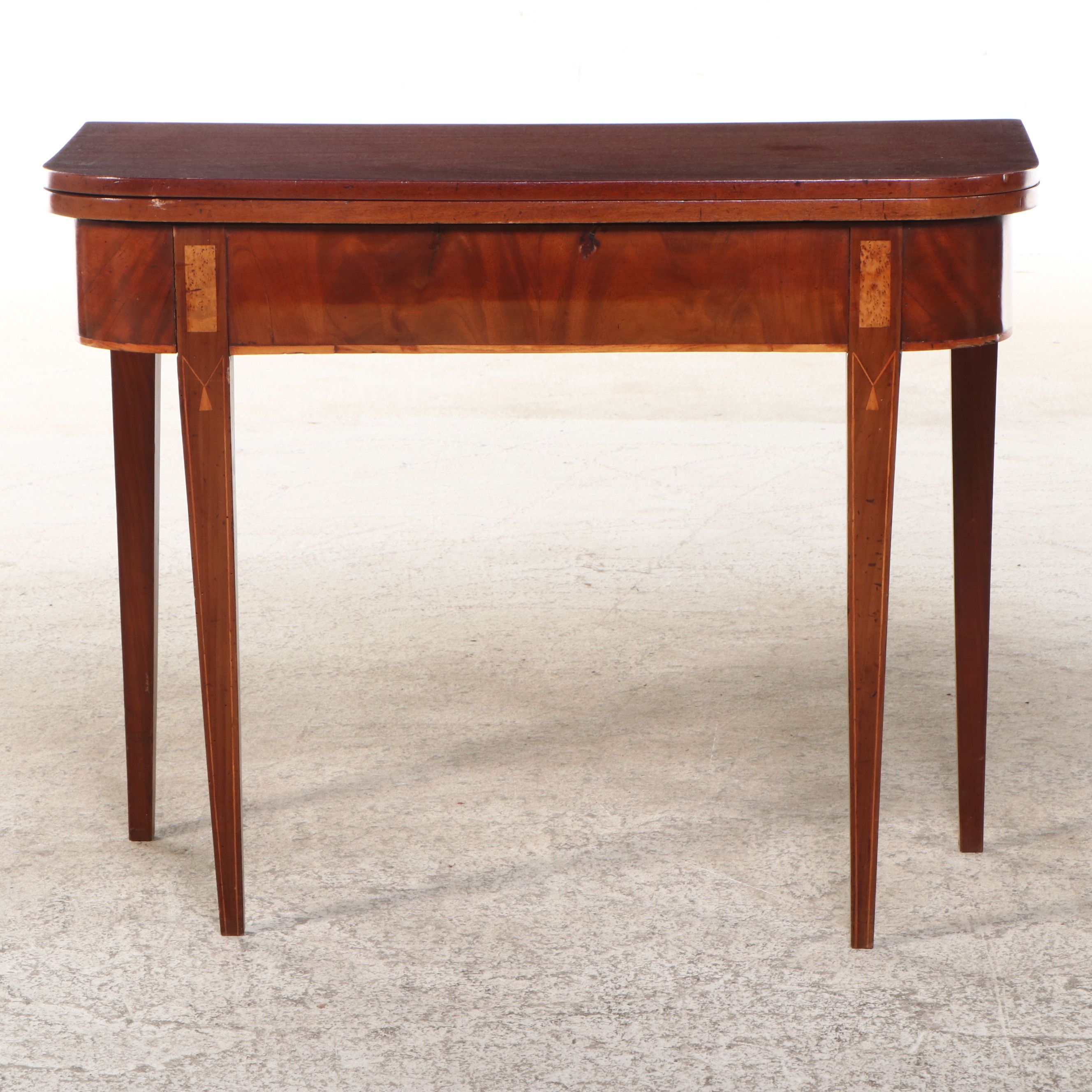 Hepplewhite Style Mahogany Games Table