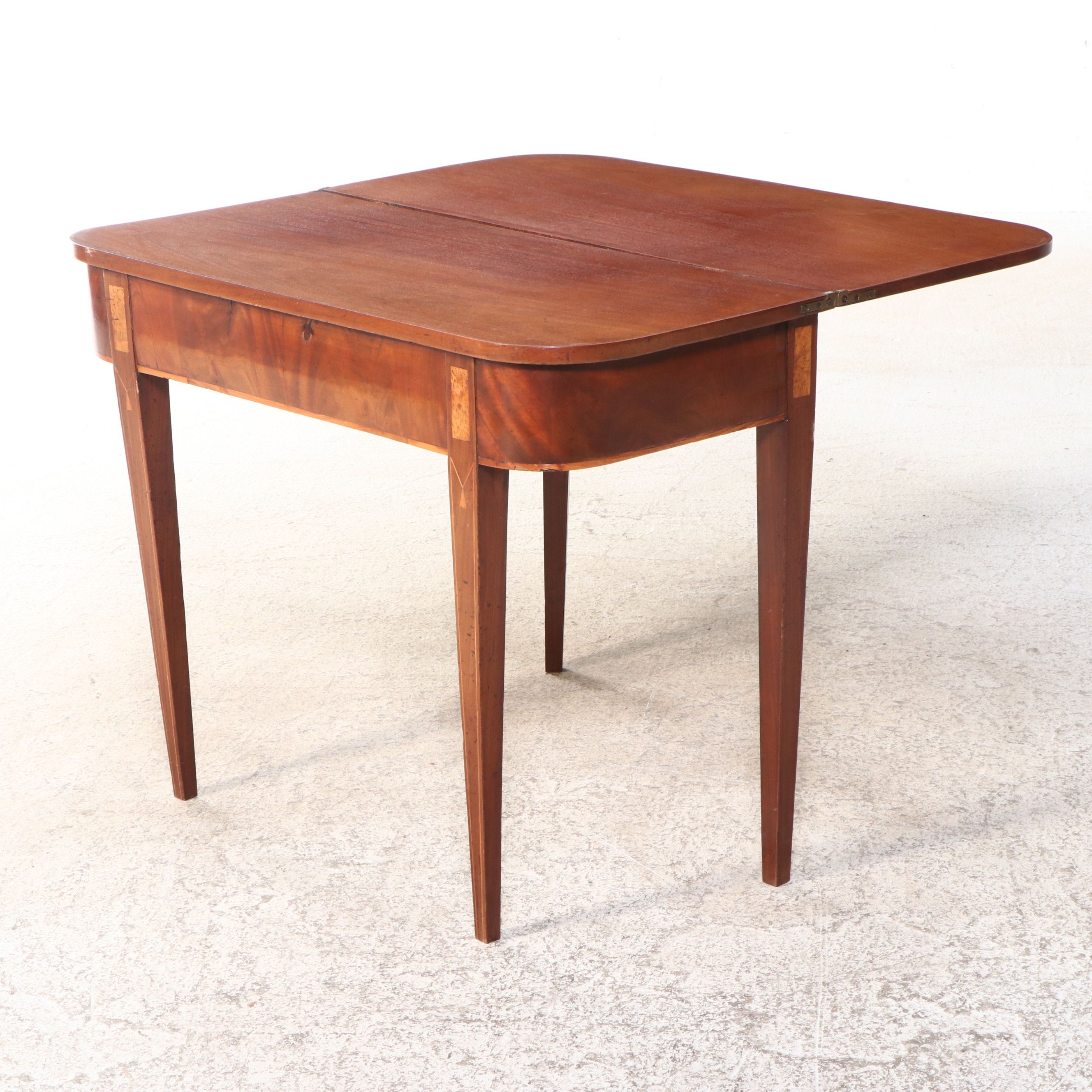 Hepplewhite Style Mahogany Games Table