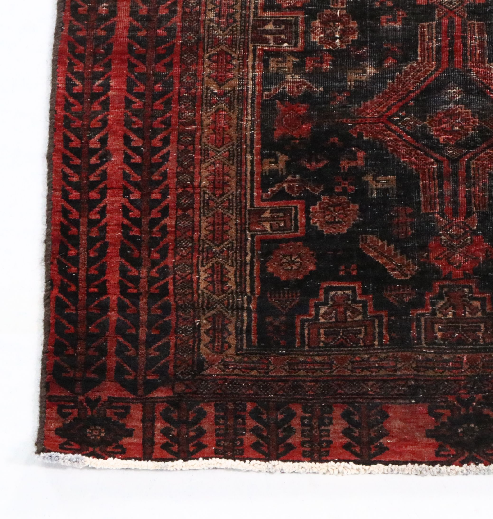 2'10 x 6'2 Hand-Knotted Afghan Baluch Carpet Runner