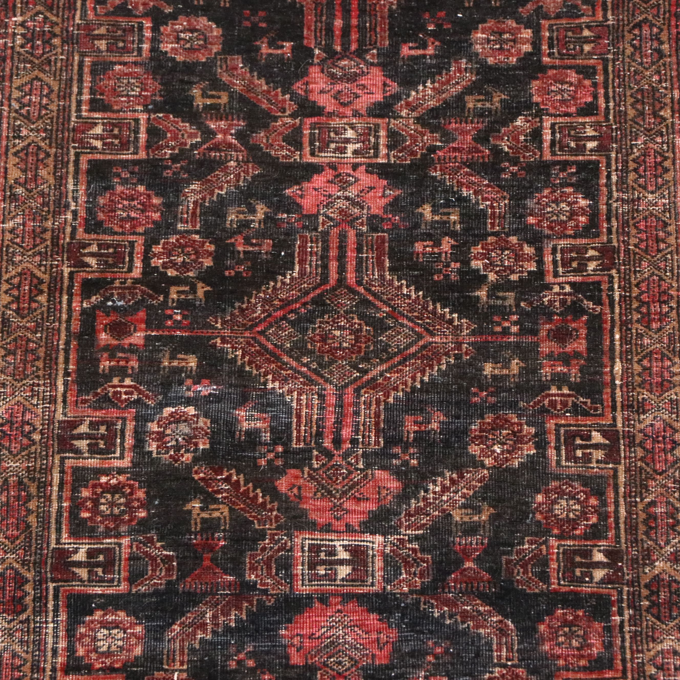 2'10 x 6'2 Hand-Knotted Afghan Baluch Carpet Runner