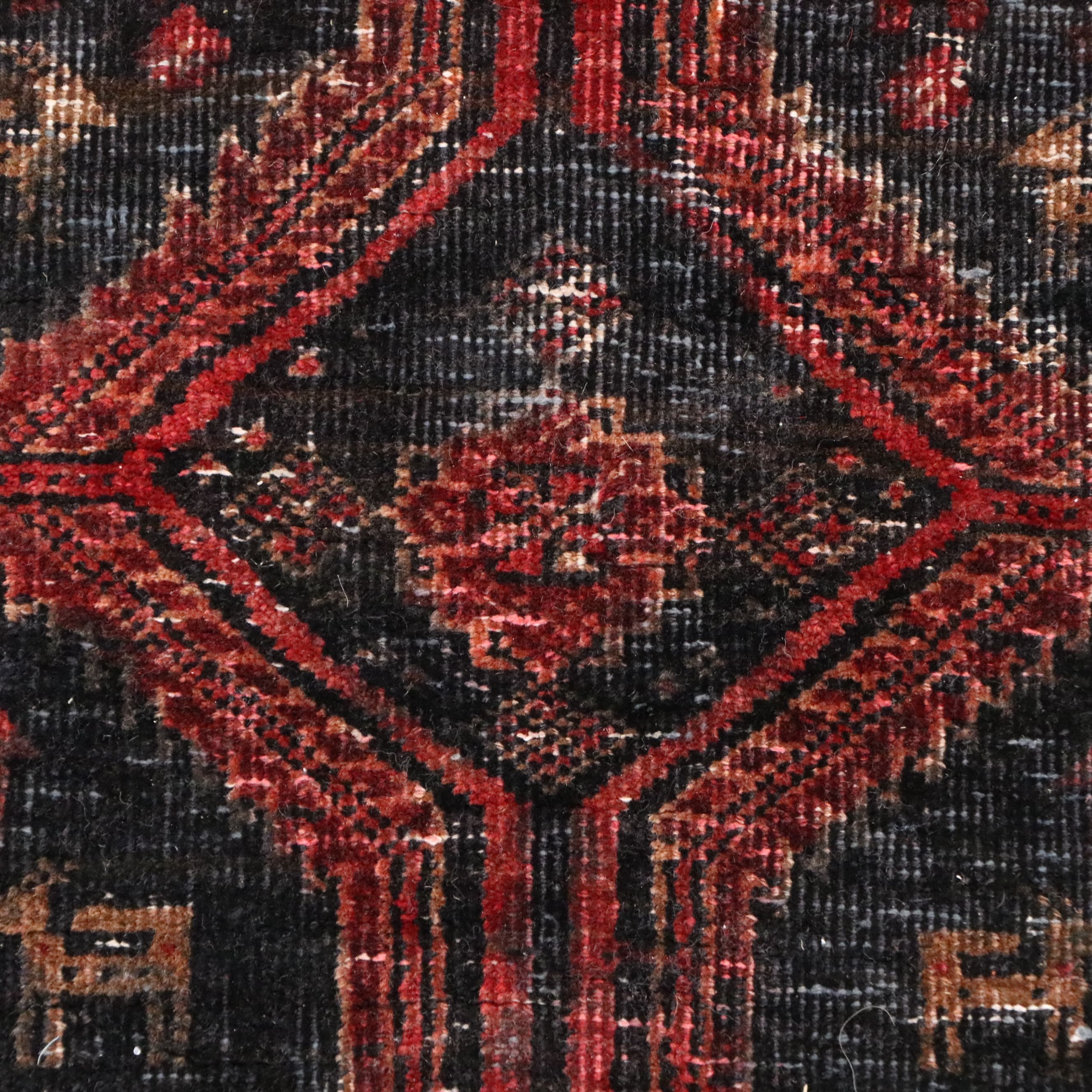 2'10 x 6'2 Hand-Knotted Afghan Baluch Carpet Runner