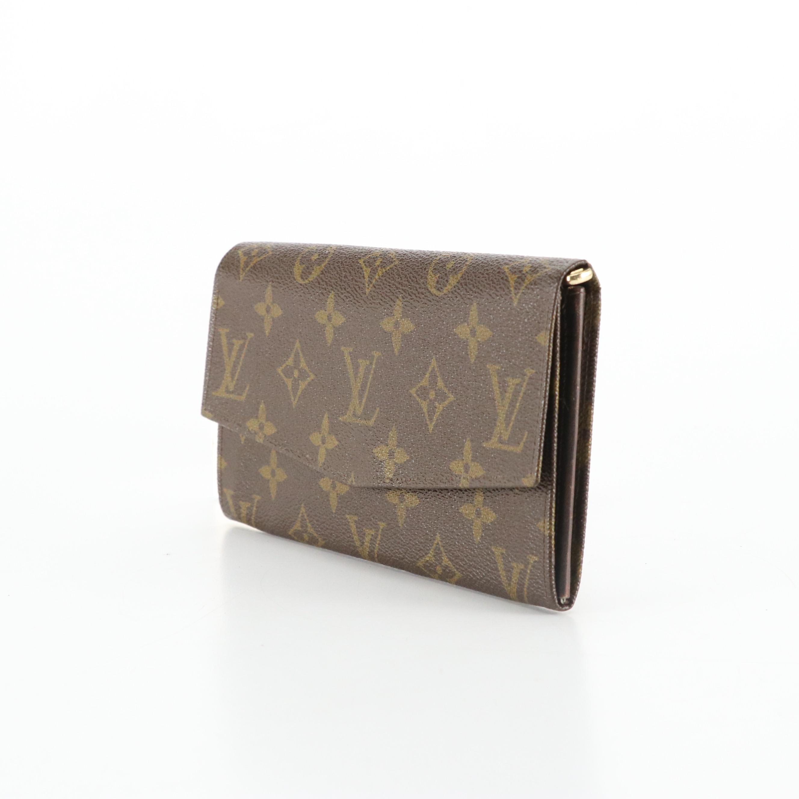 Louis Vuitton Envelope Flap Wallet in Monogram Canvas, circa 1980, with Box