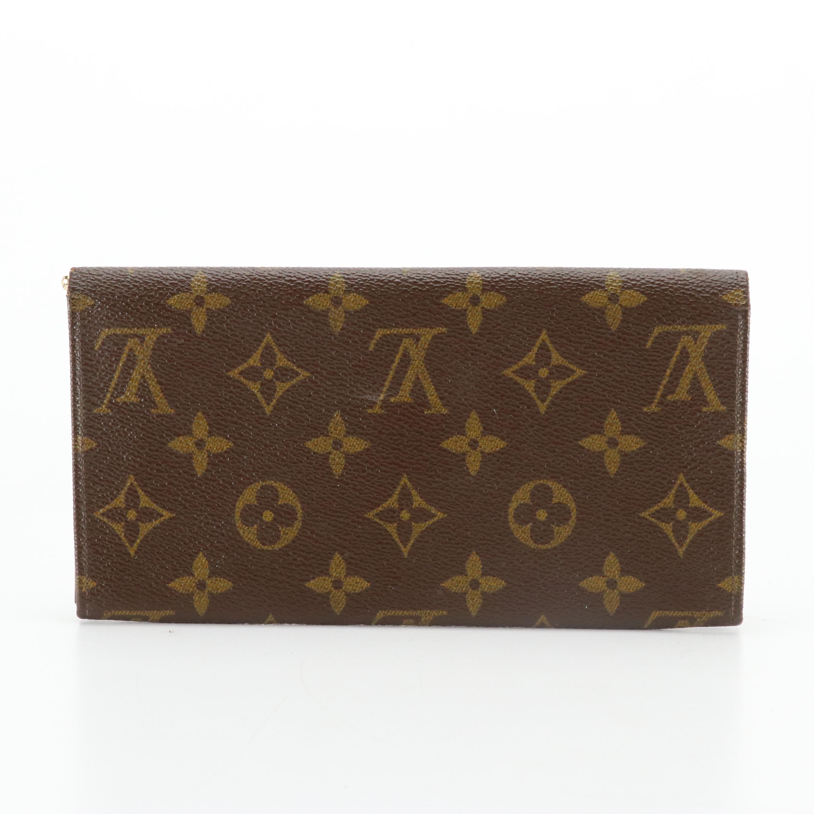Louis Vuitton Envelope Flap Wallet in Monogram Canvas, circa 1980, with Box