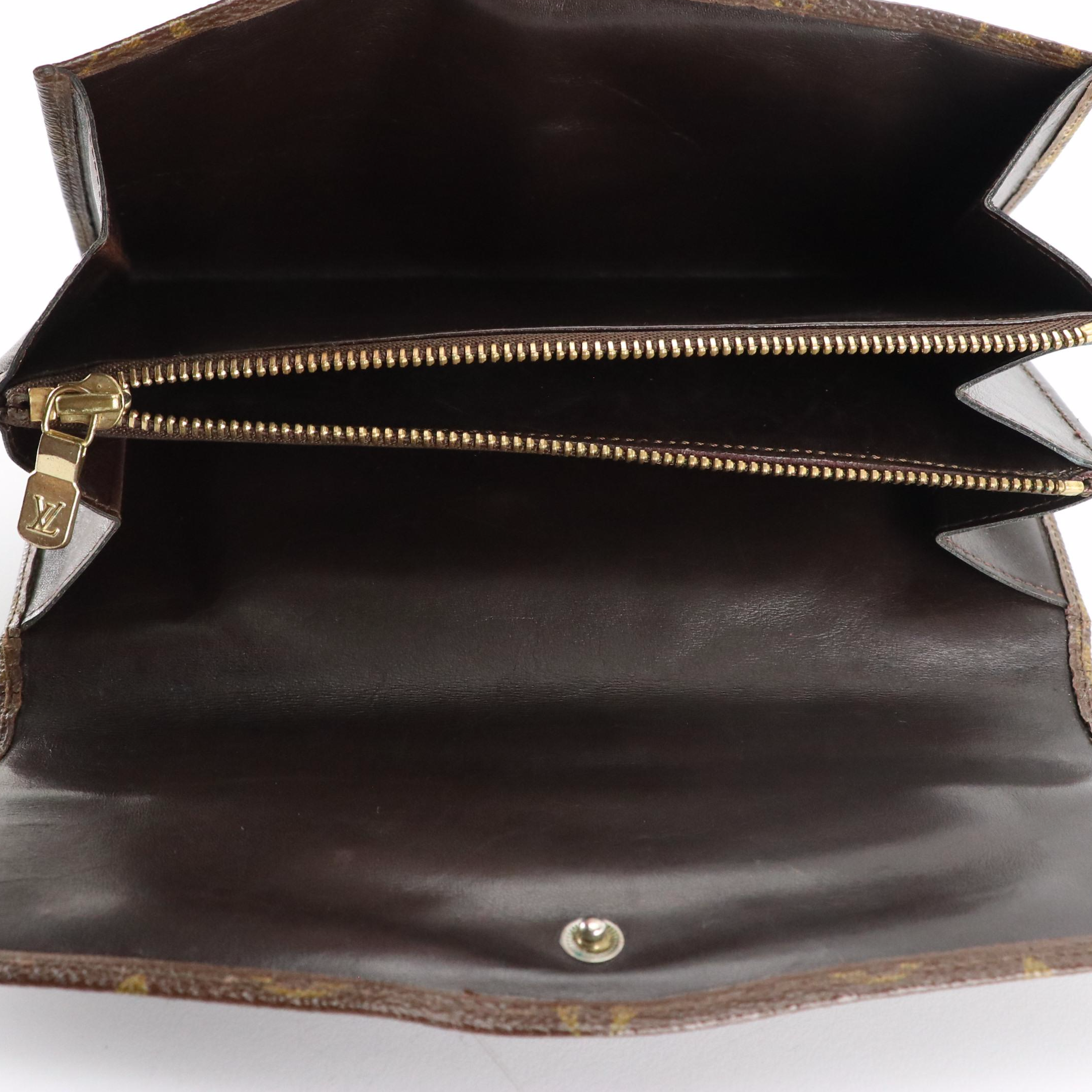 Louis Vuitton Envelope Flap Wallet in Monogram Canvas, circa 1980, with Box