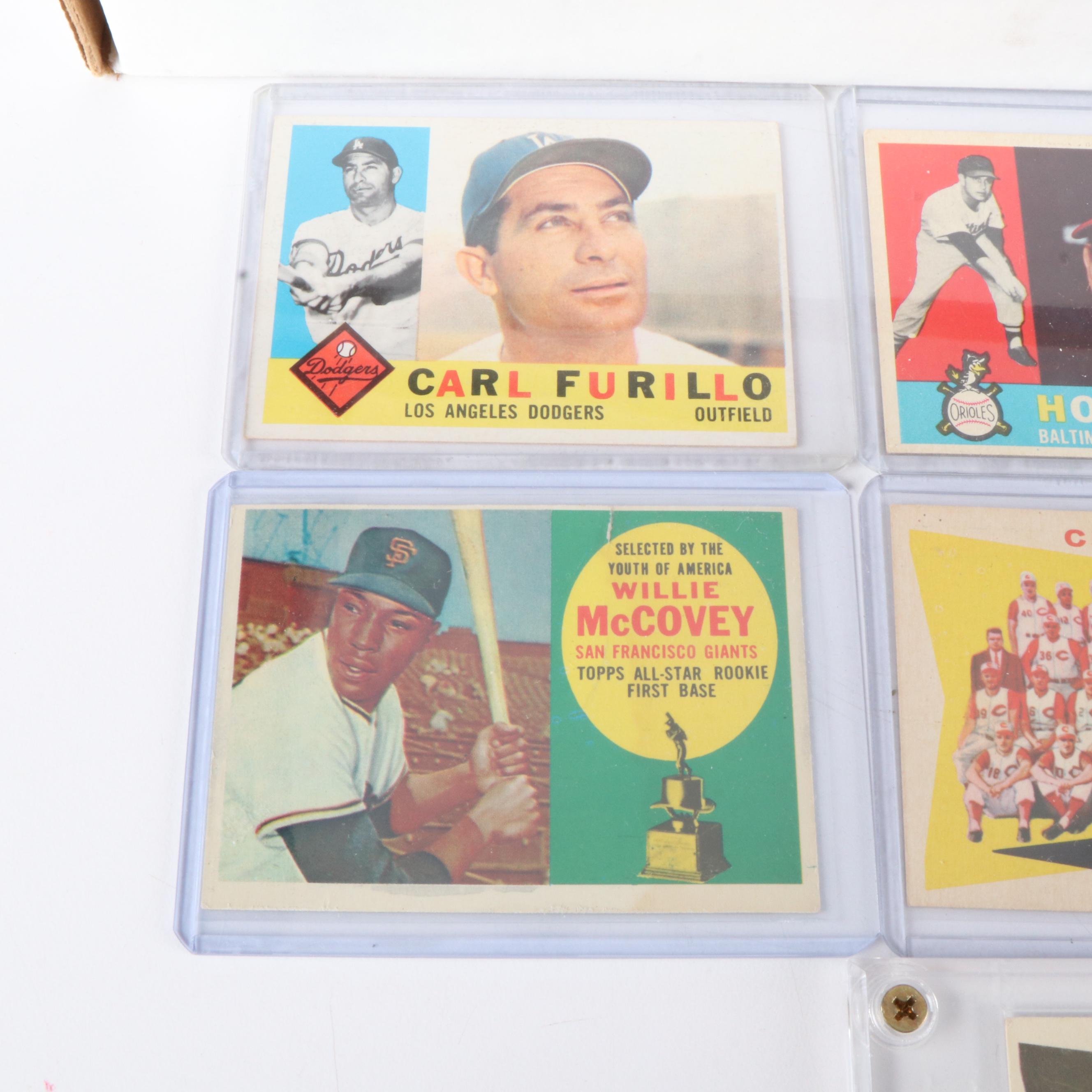 1960 Topps Baseball Cards Featuring Willie McCovey Rookie and More