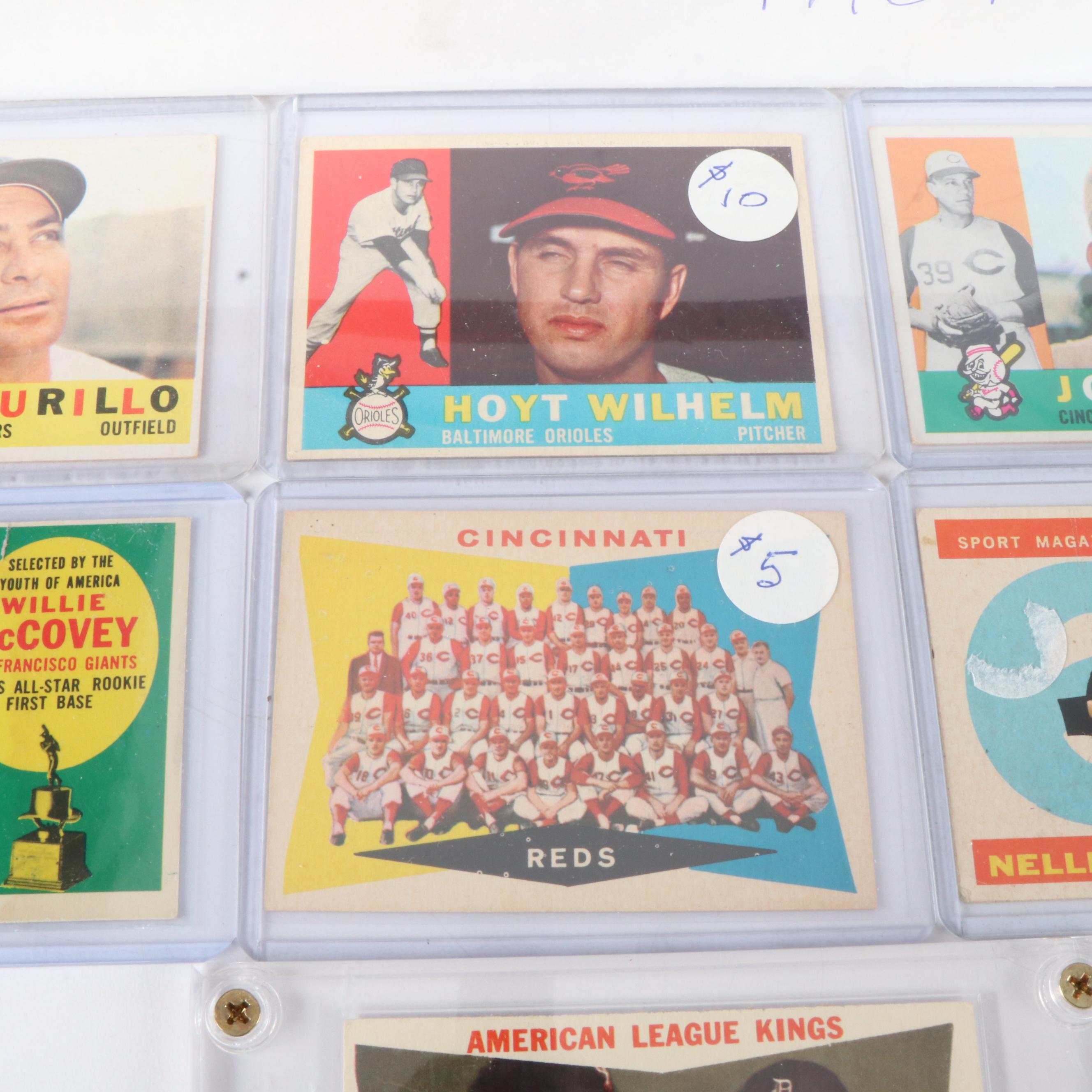 1960 Topps Baseball Cards Featuring Willie McCovey Rookie and More