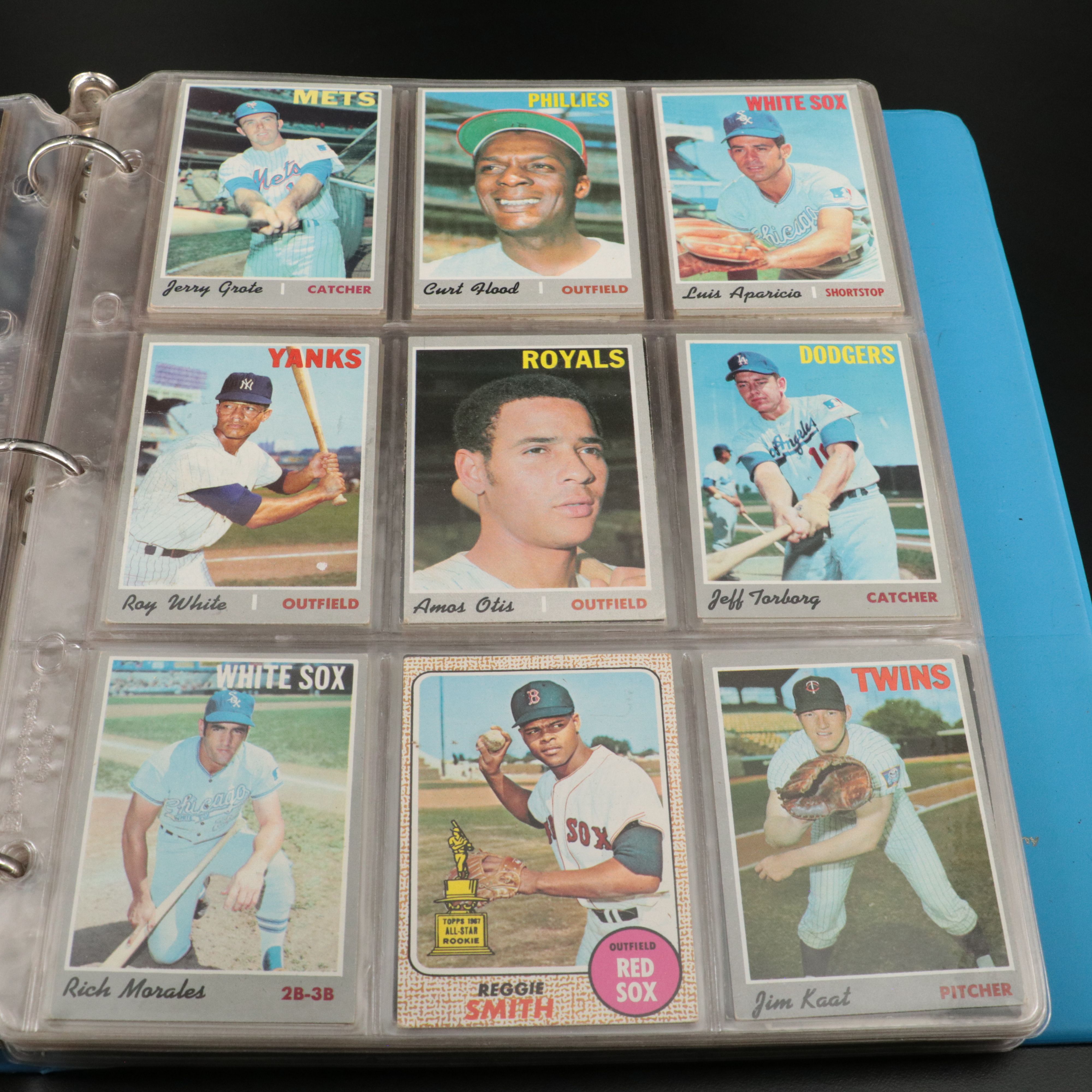 Two Albums of Vintage Baseball Cards, 1953 to 1979, Mainly Topps