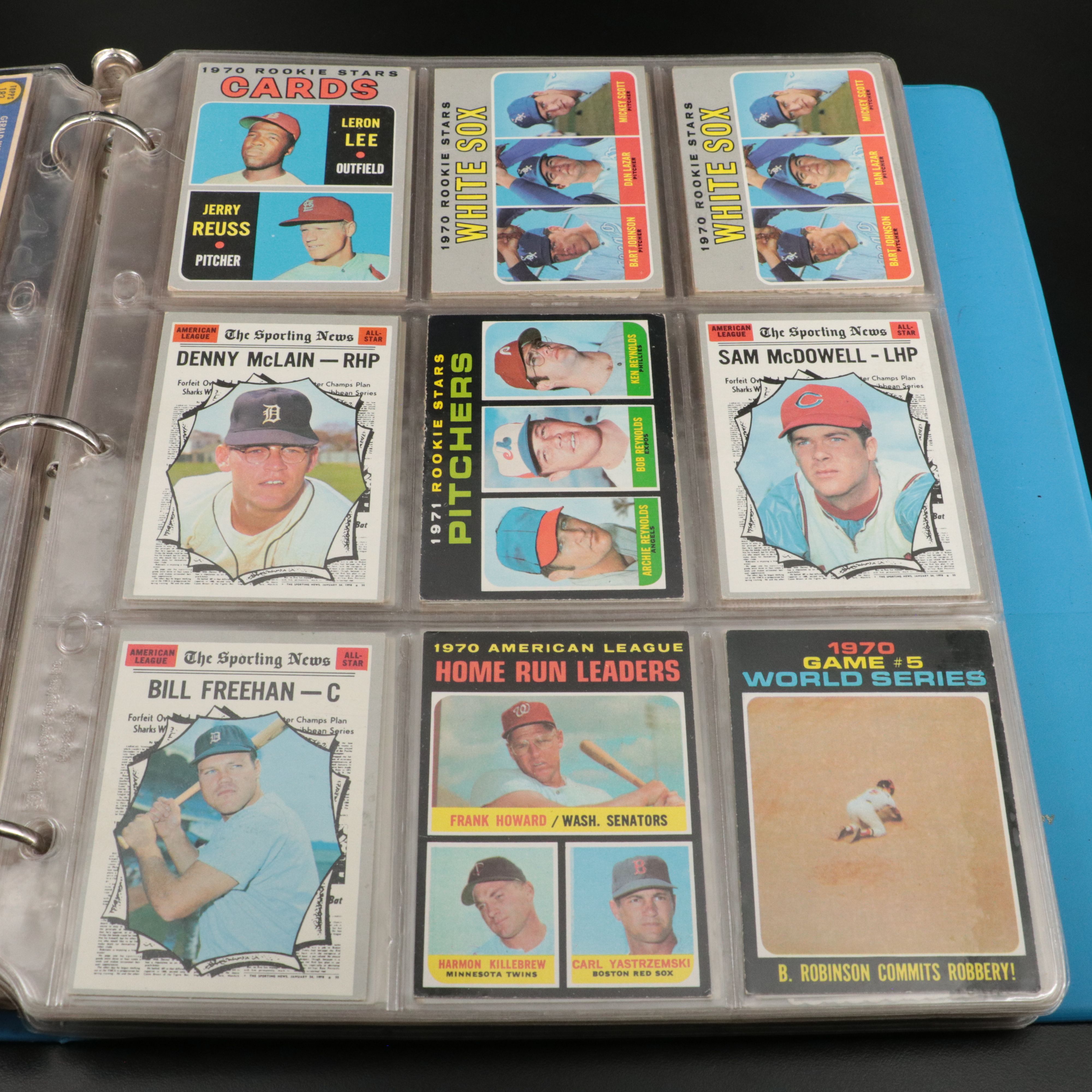 Two Albums of Vintage Baseball Cards, 1953 to 1979, Mainly Topps