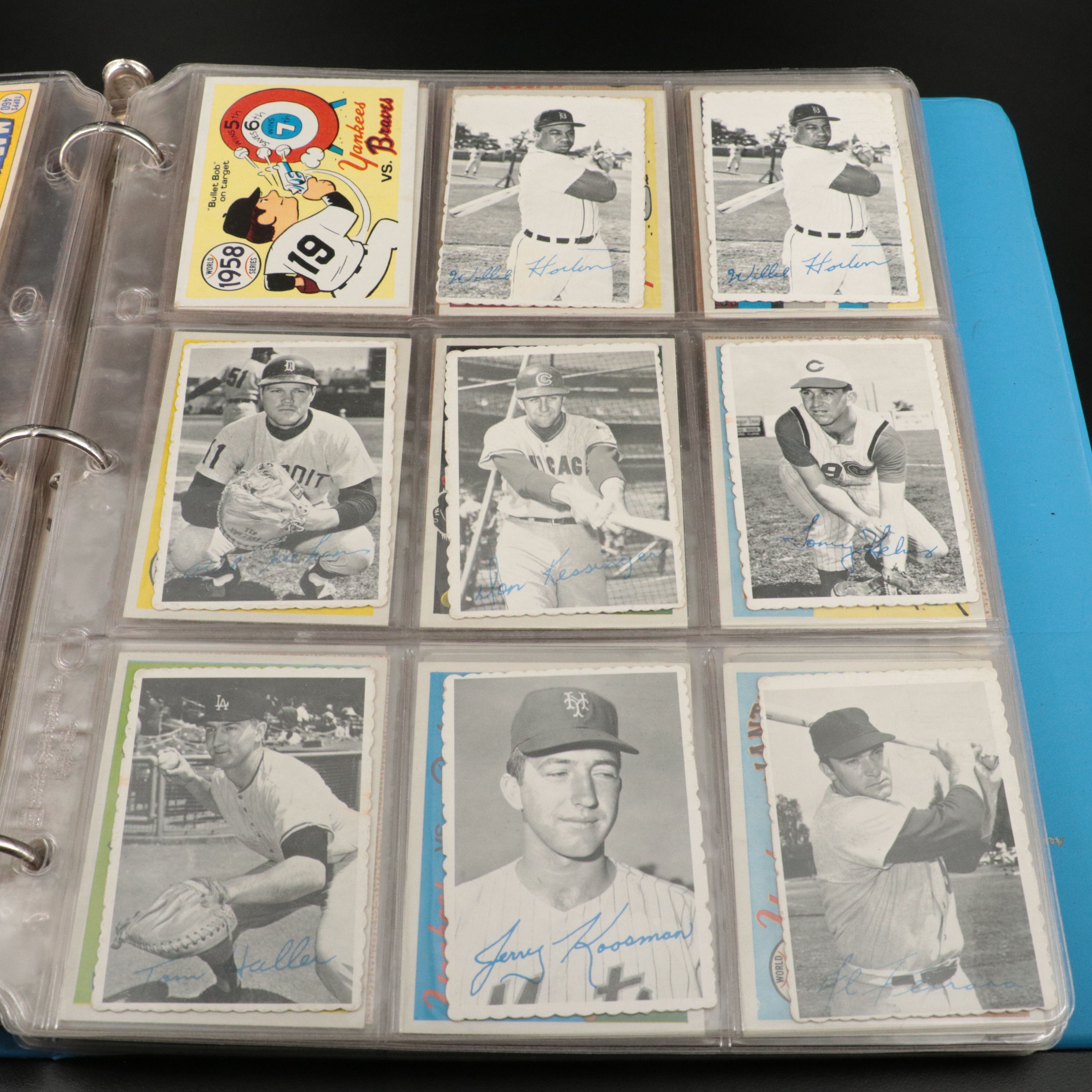 Two Albums of Vintage Baseball Cards, 1953 to 1979, Mainly Topps