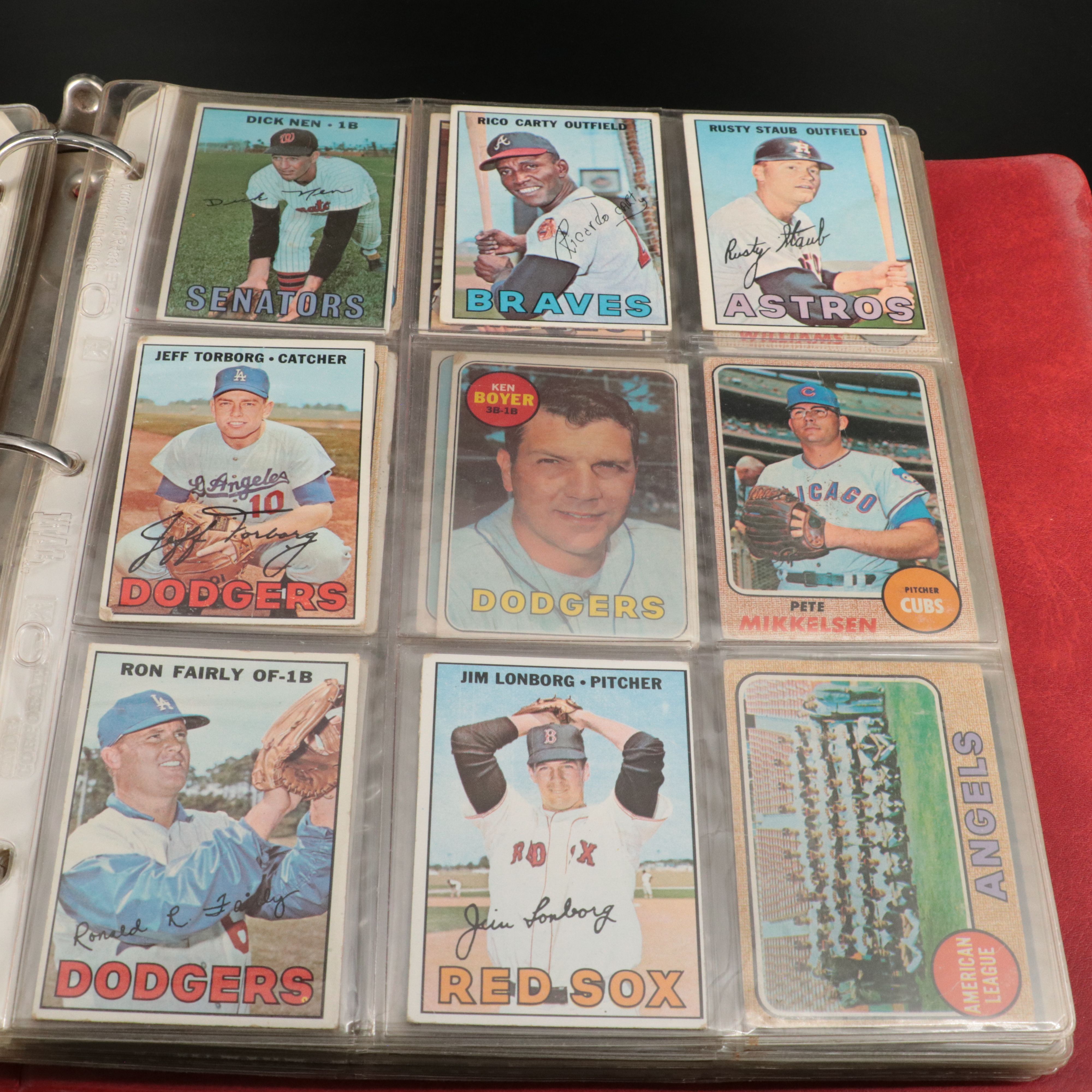 Two Albums of Vintage Baseball Cards, 1953 to 1979, Mainly Topps