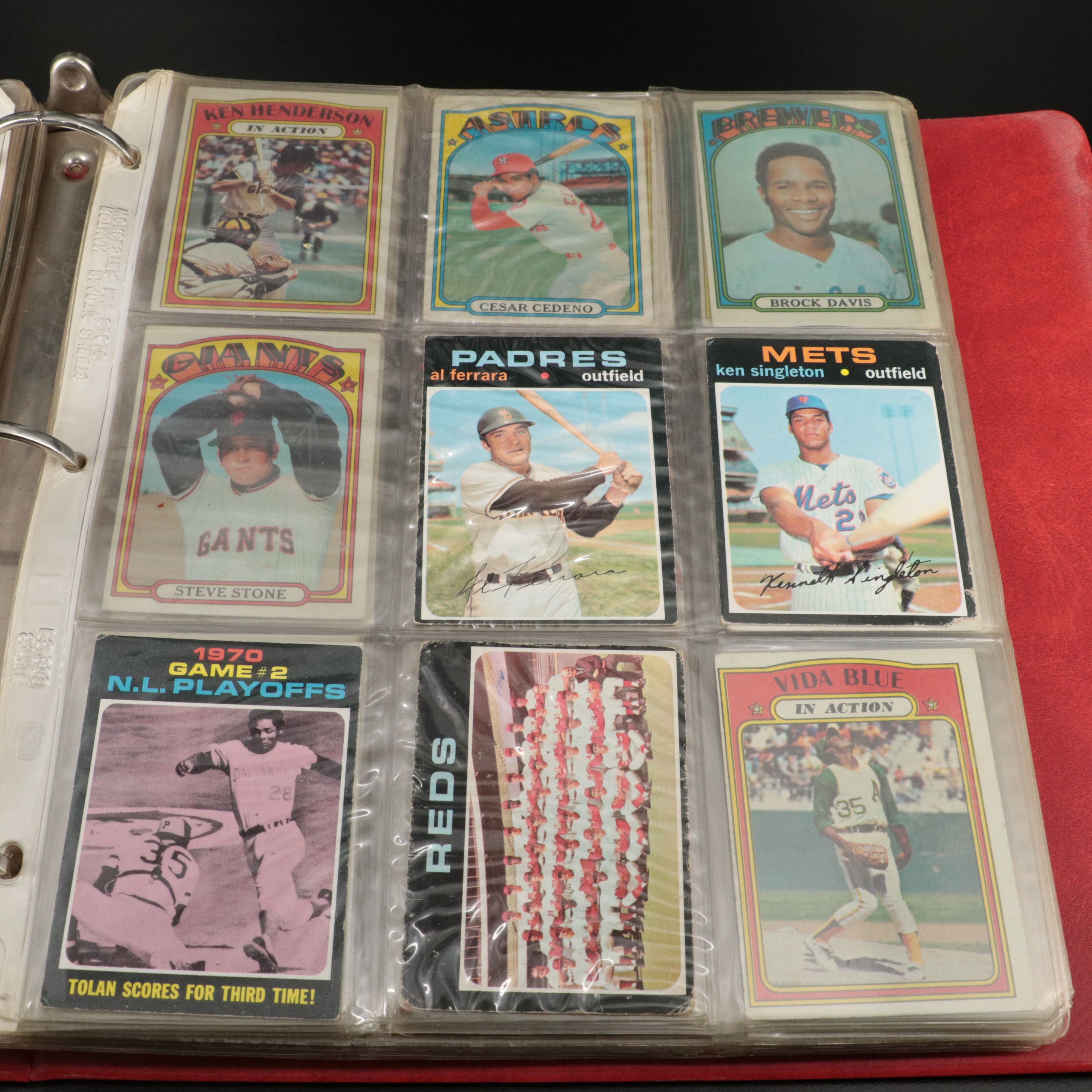 Two Albums of Vintage Baseball Cards, 1953 to 1979, Mainly Topps