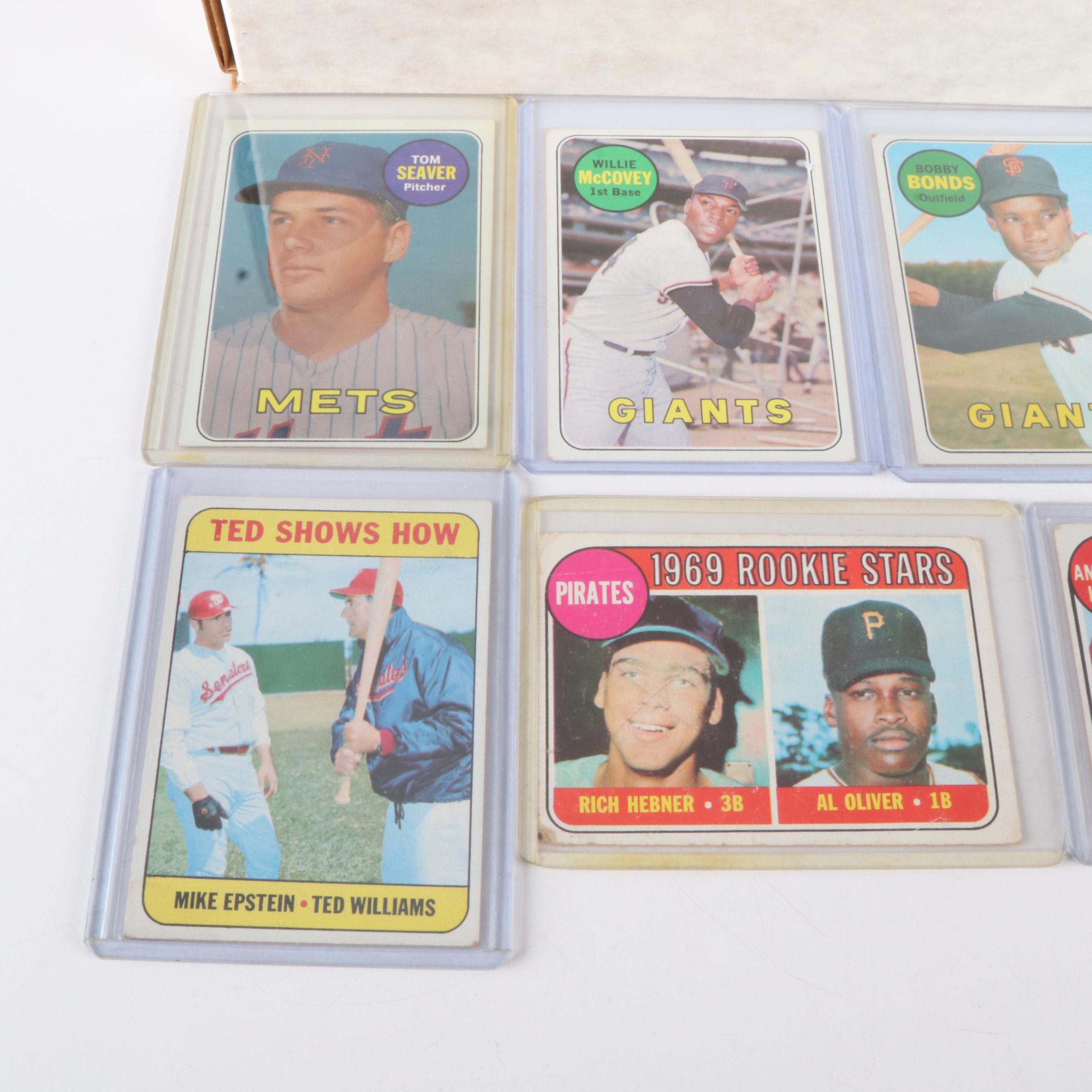 1969 Topps Baseball Cards Featuring Tom Seaver, Willie McCovey, and More