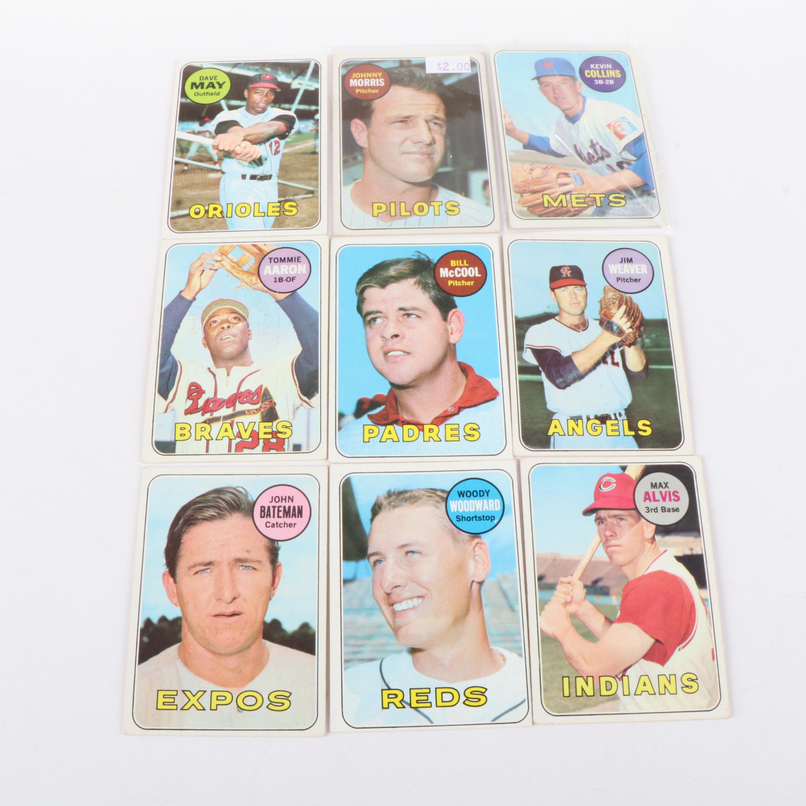 1969 Topps Baseball Cards Featuring Tom Seaver, Willie McCovey, and More