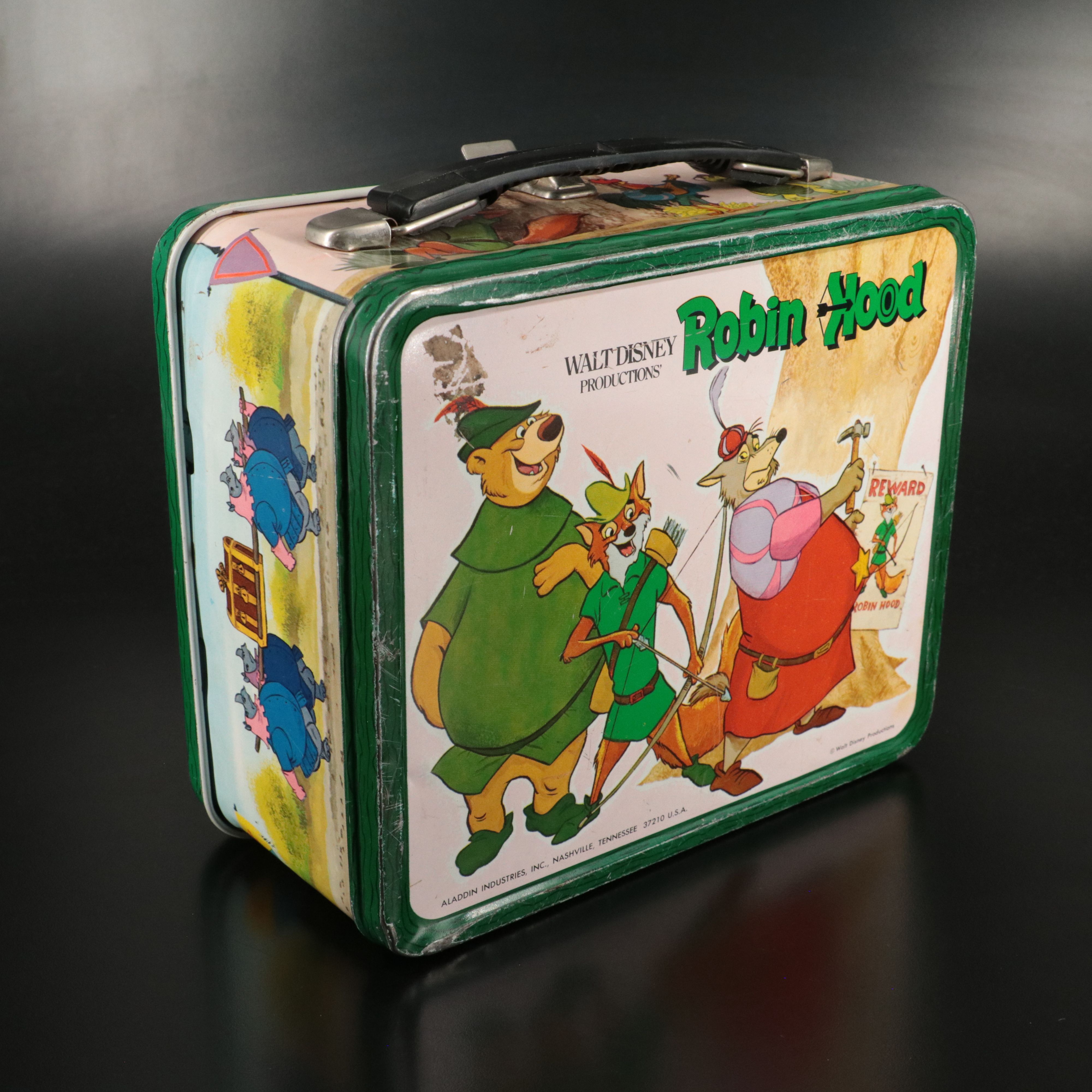 Star Trek and Disney's Robin Hood Metal Lunch Boxes, 1970s
