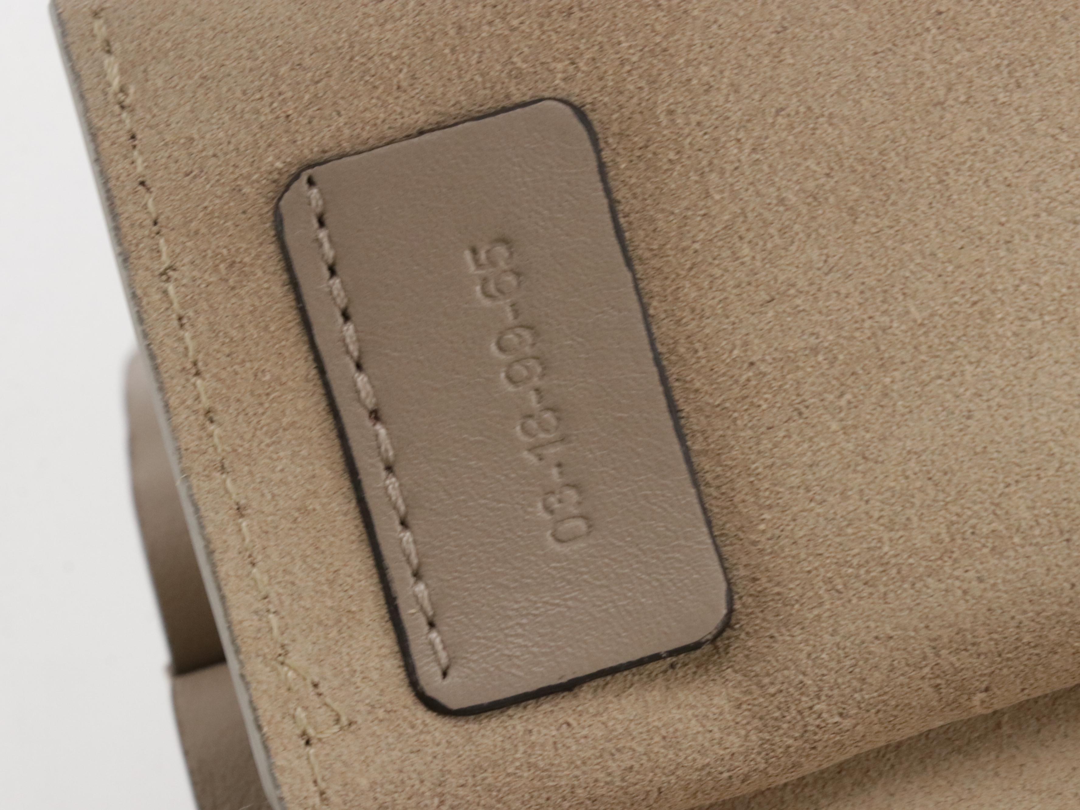 Chloé Mini Faye Bracelet Crossbody Bag in Taupe Grey Calfskin Leather and Suede