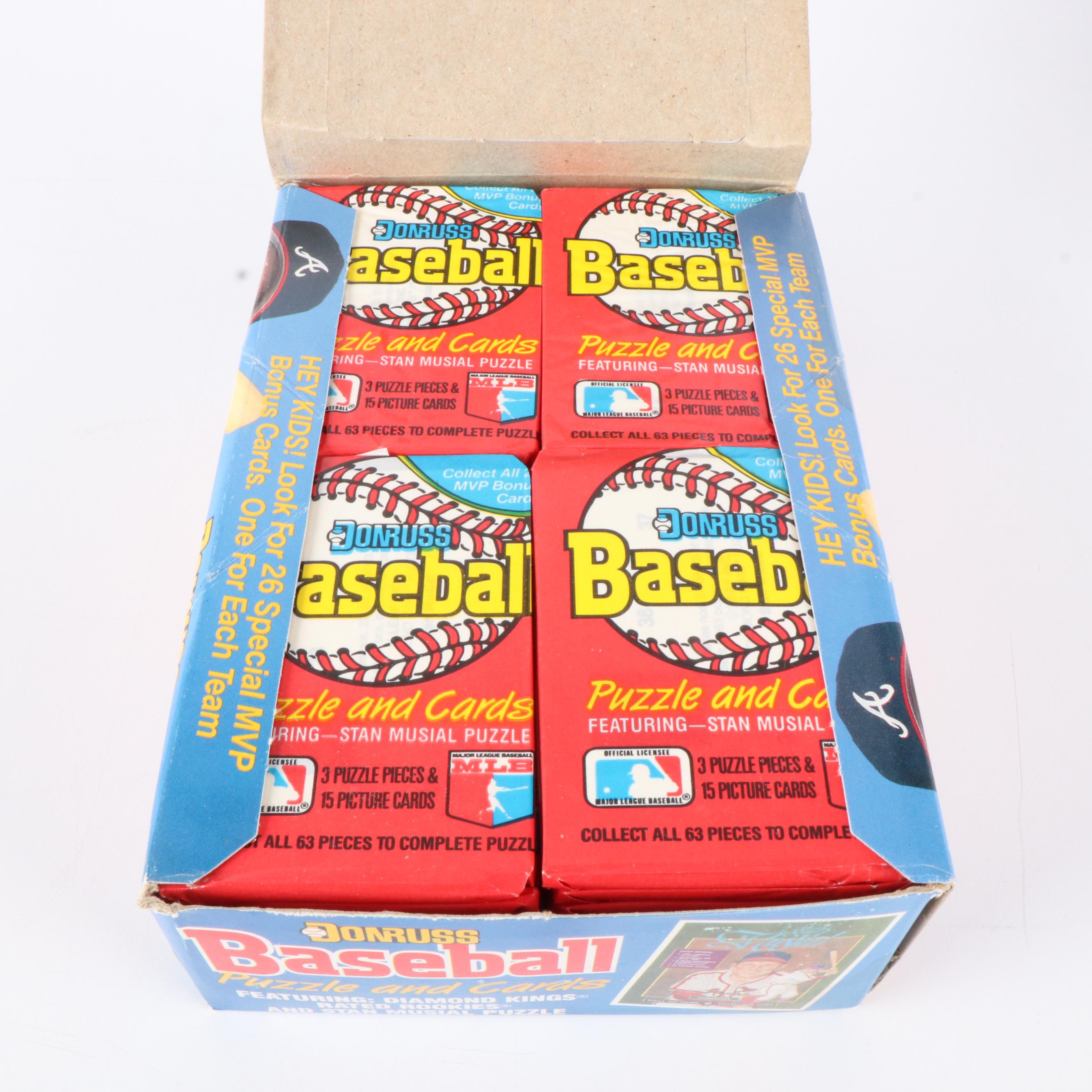 Topps, Donruss, and Fleer Sealed Wax and Rack Baseball Card Packs, 1989s