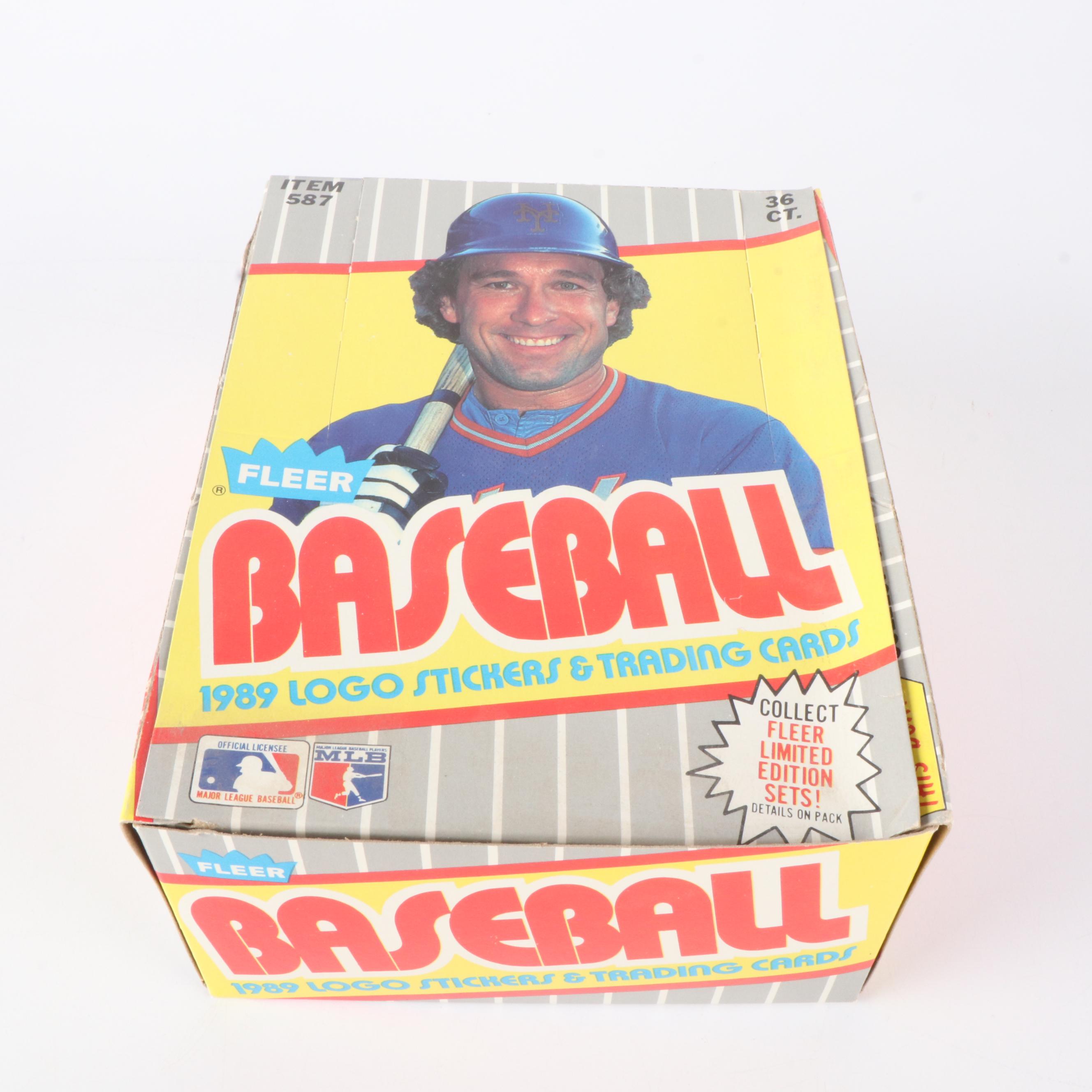 Topps, Donruss, and Fleer Sealed Wax and Rack Baseball Card Packs, 1989s