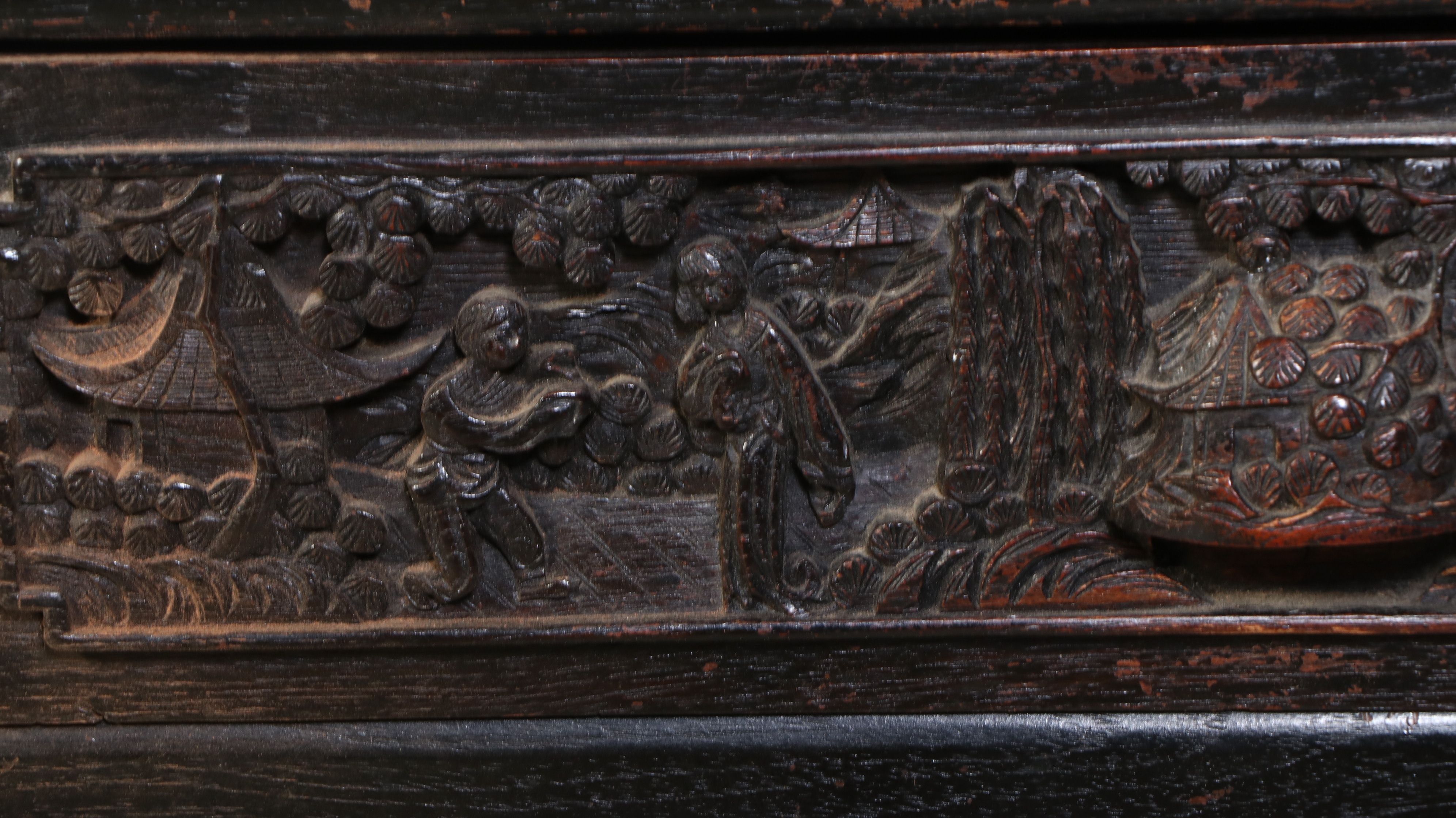 Chinese Carved Hardwood and Fretwork Altar Table