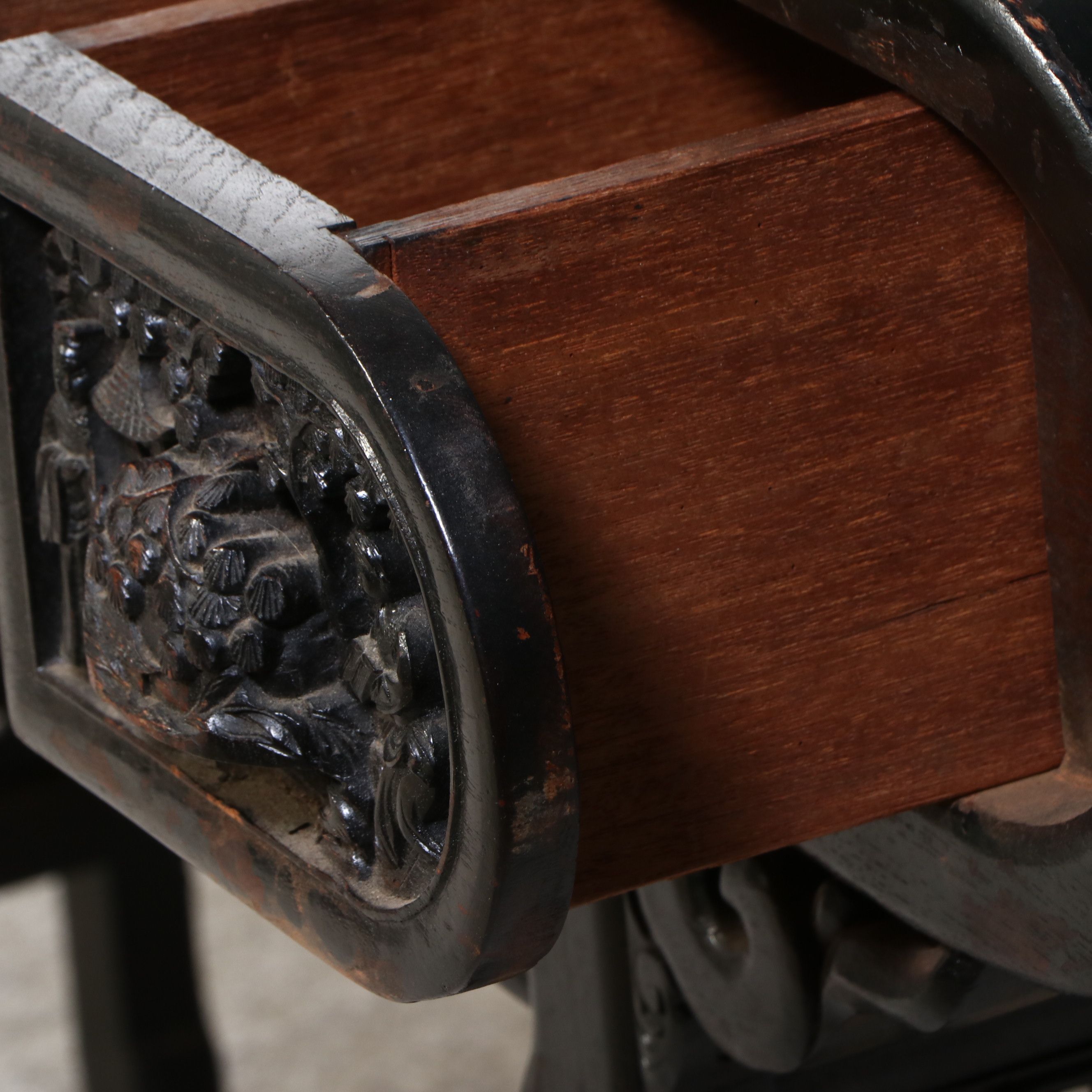 Chinese Carved Hardwood and Fretwork Altar Table