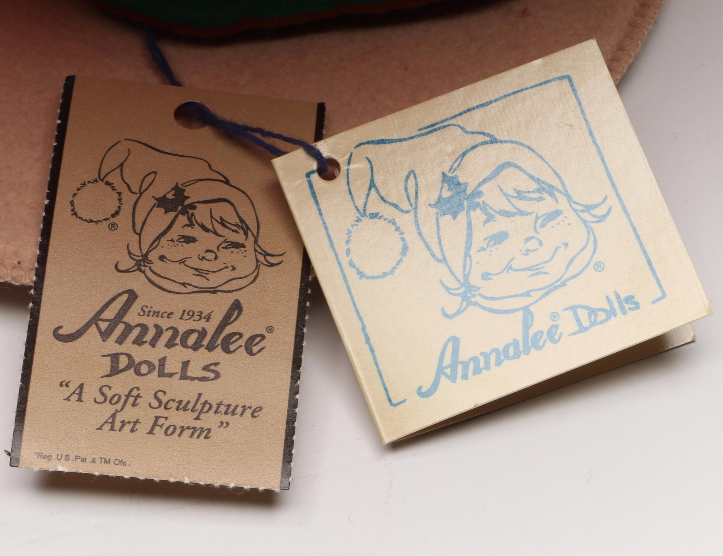 Annalee "Tucker Santa with PJ Kid" Whimsical Stuffed Figure