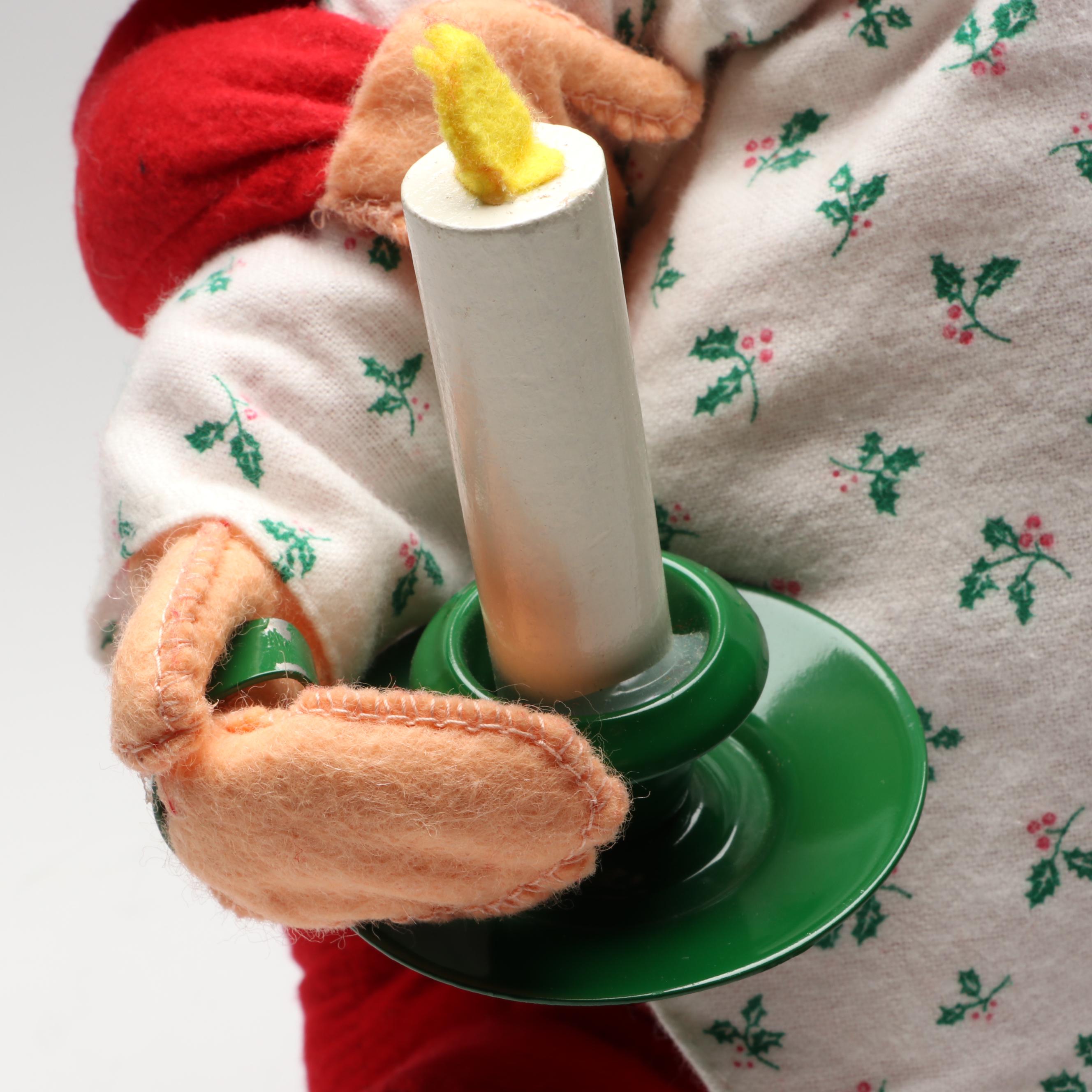 Annalee "Tucker Santa with PJ Kid" Whimsical Stuffed Figure