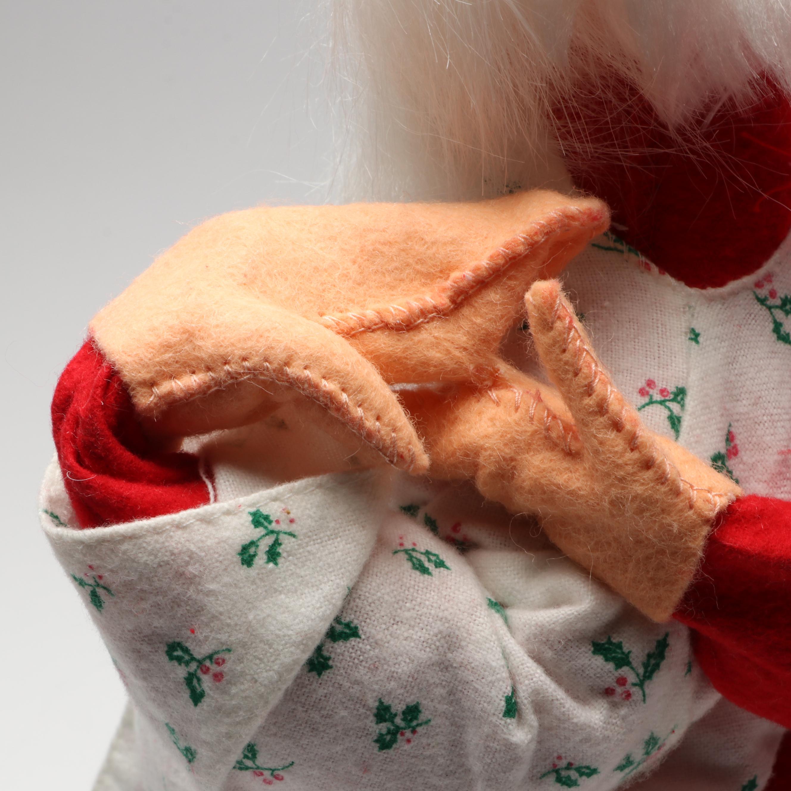 Annalee "Tucker Santa with PJ Kid" Whimsical Stuffed Figure