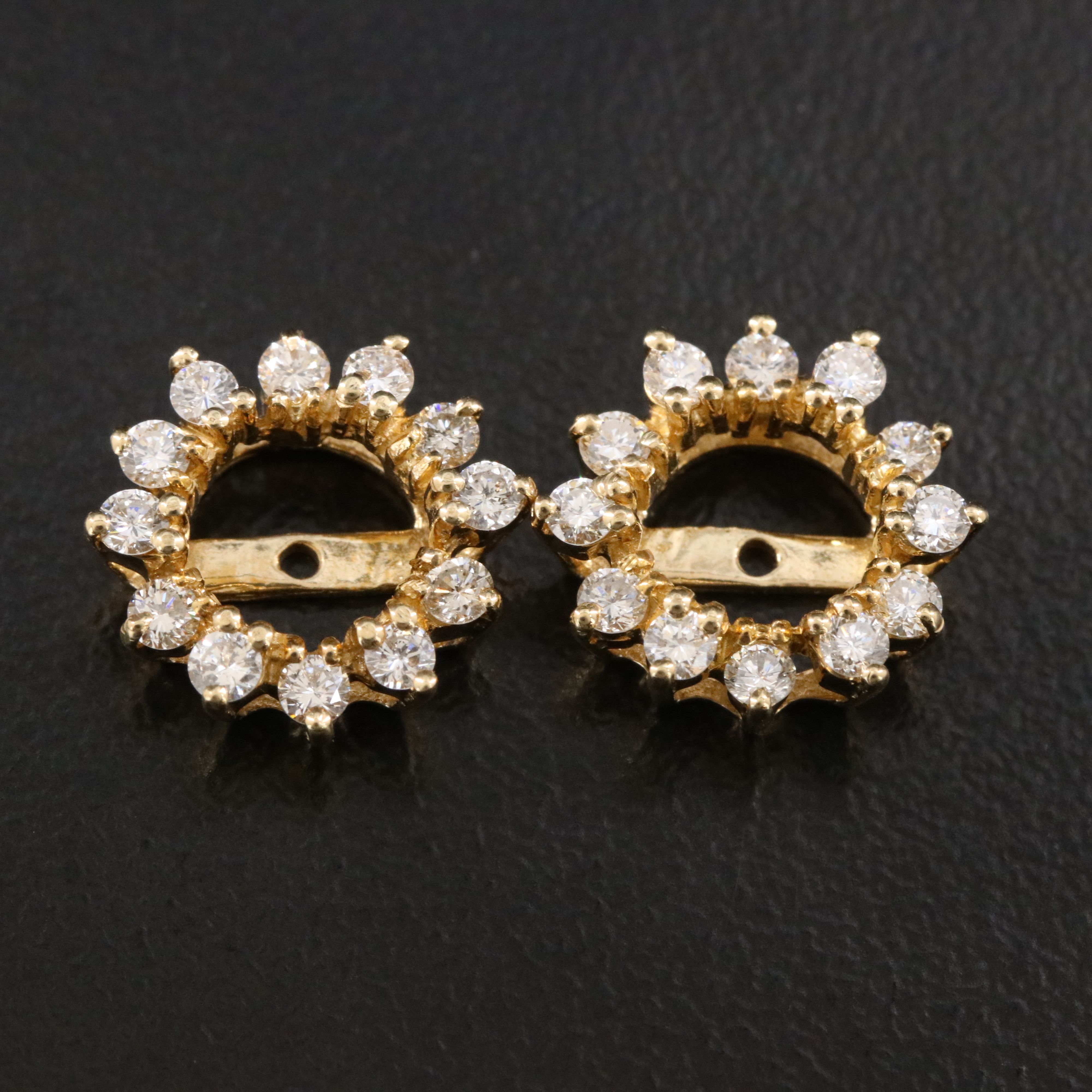 14K 0.48 CTW Diamond Earring Jackets