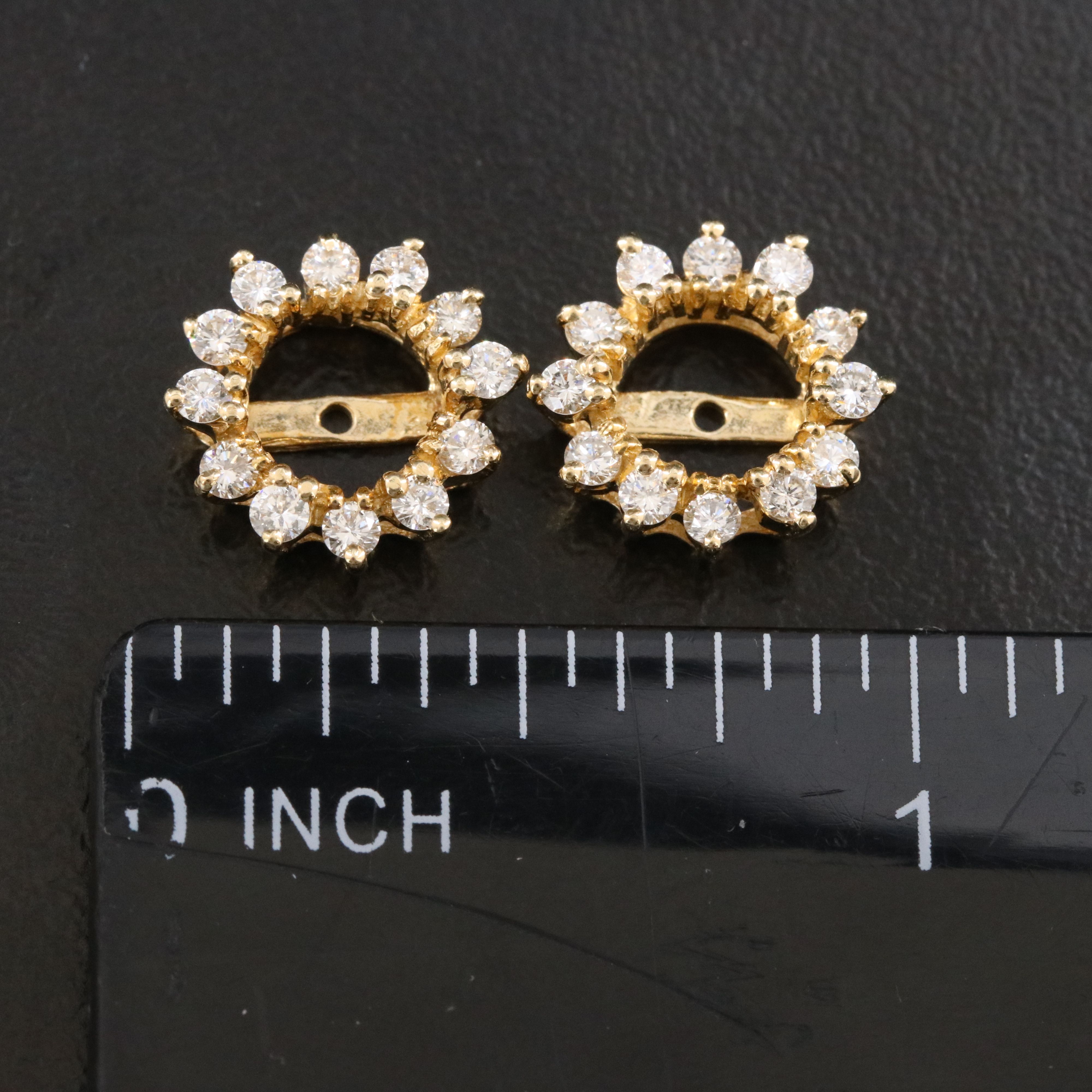 14K 0.48 CTW Diamond Earring Jackets