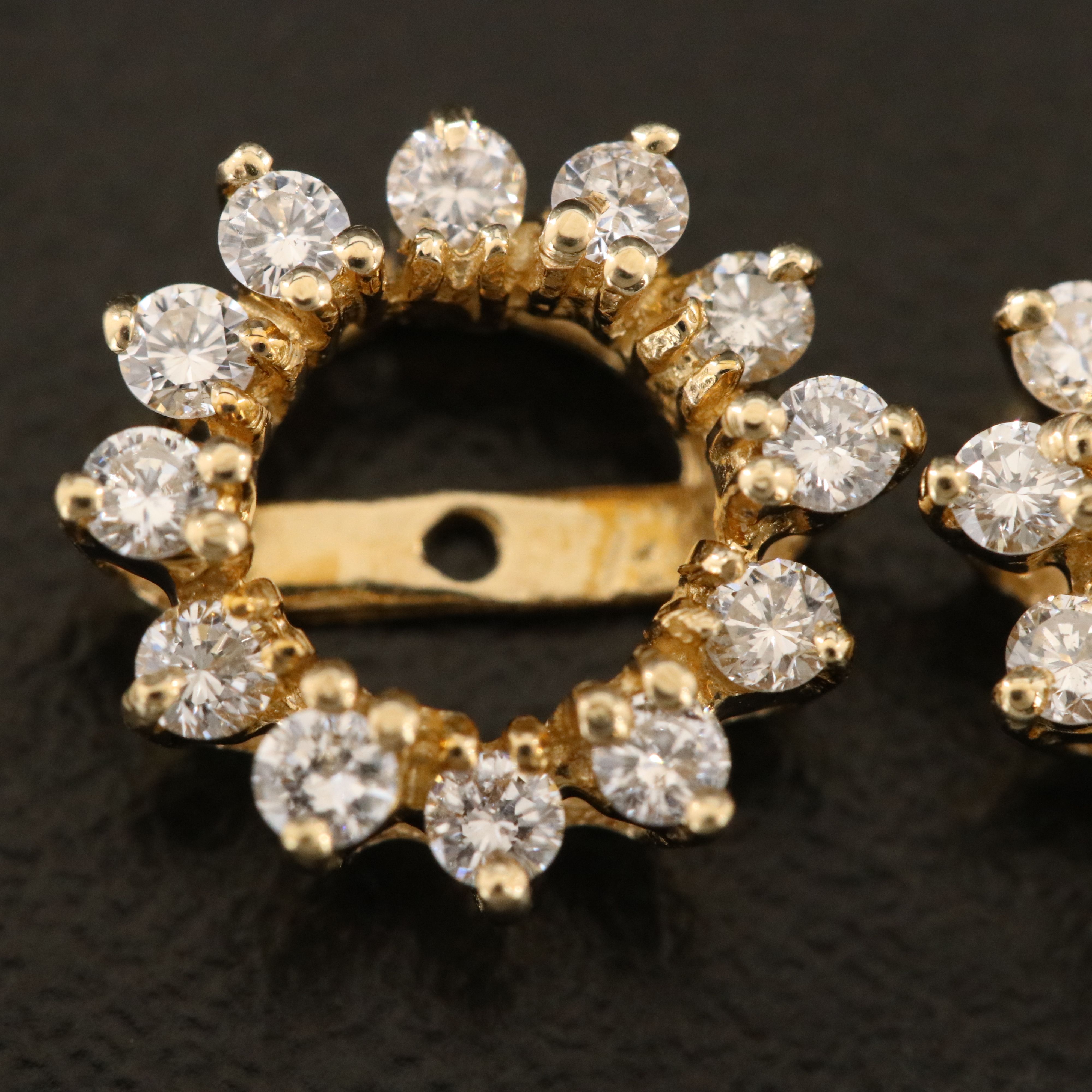 14K 0.48 CTW Diamond Earring Jackets