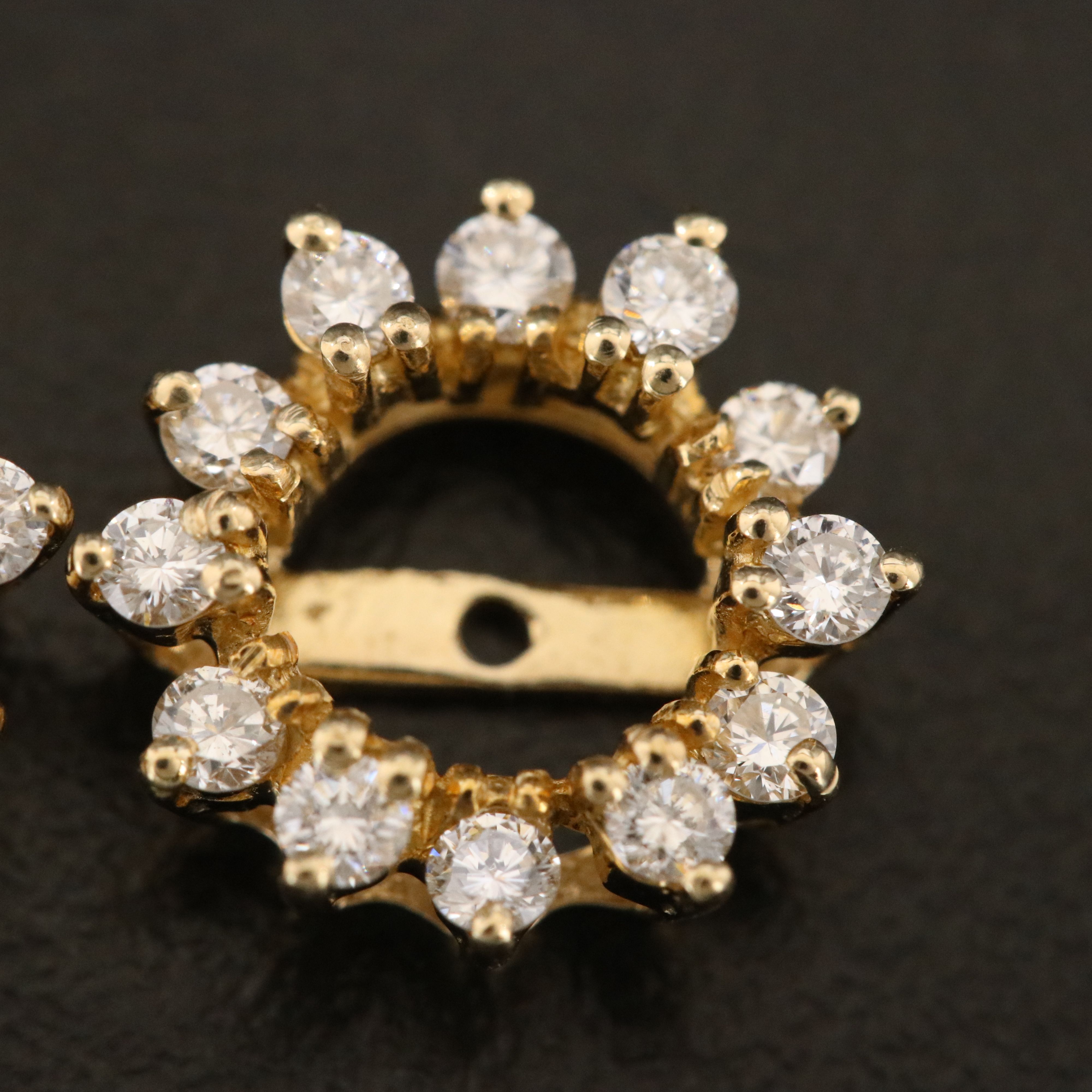 14K 0.48 CTW Diamond Earring Jackets