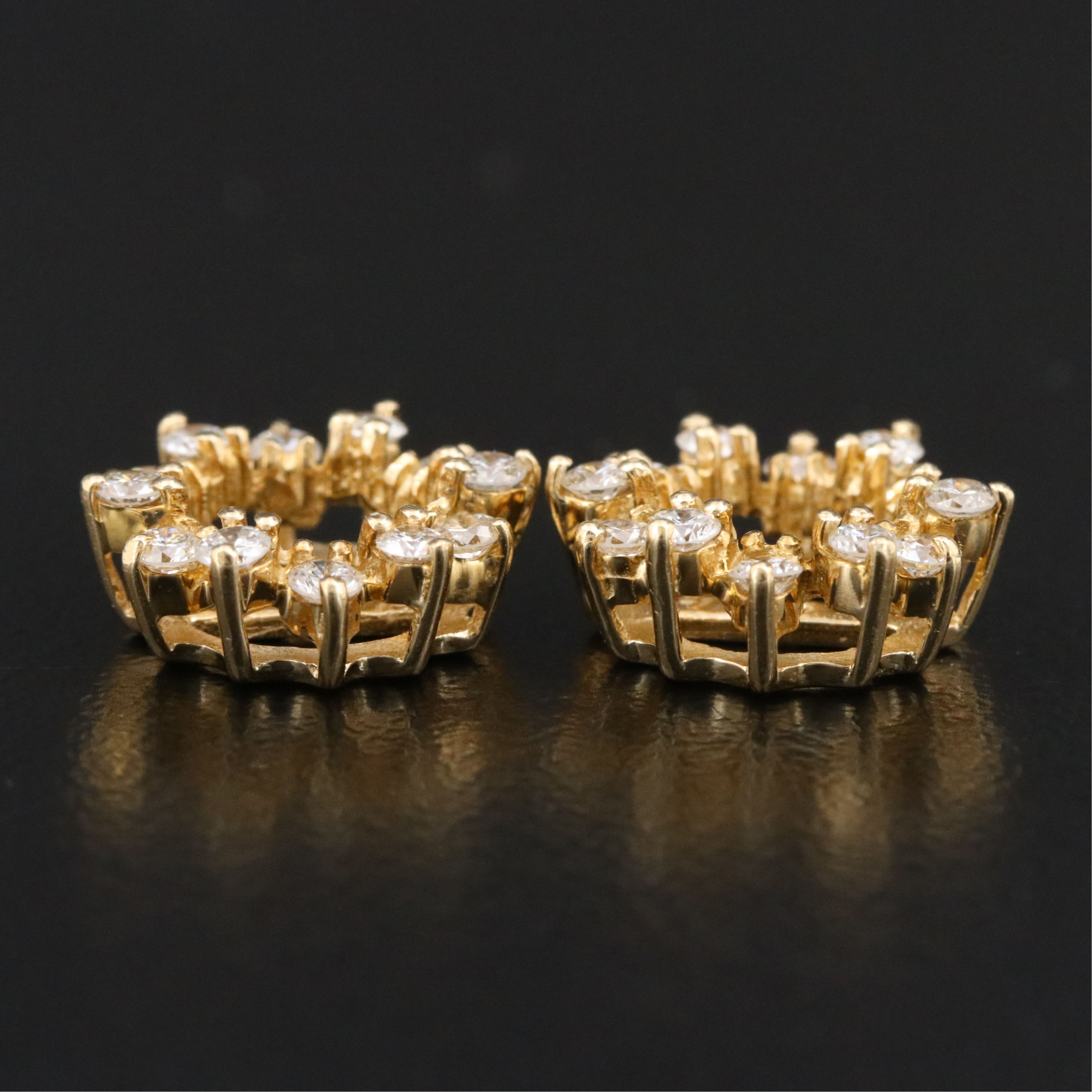 14K 0.48 CTW Diamond Earring Jackets