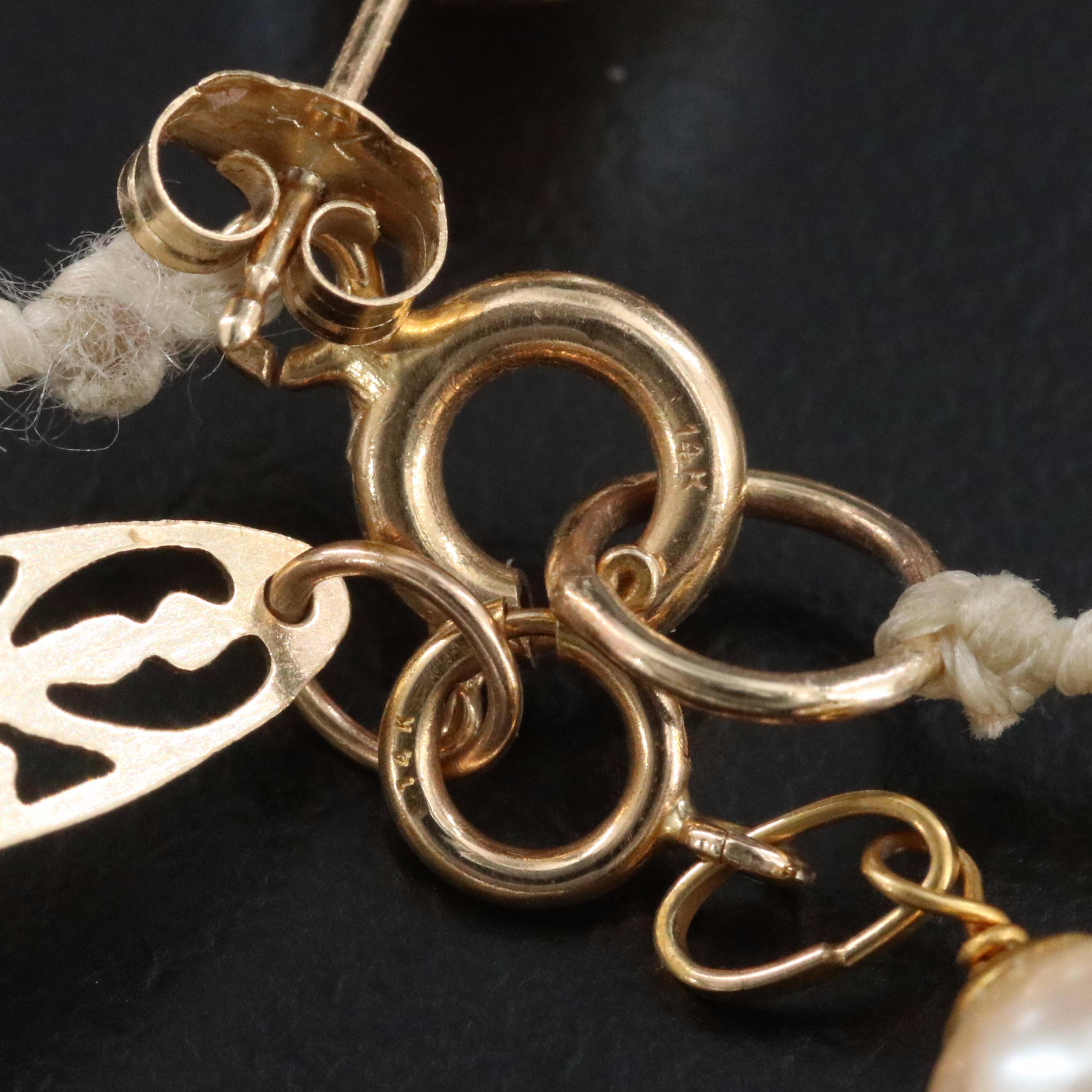 14K Pearl and Faux Pearl Jewelry Collection