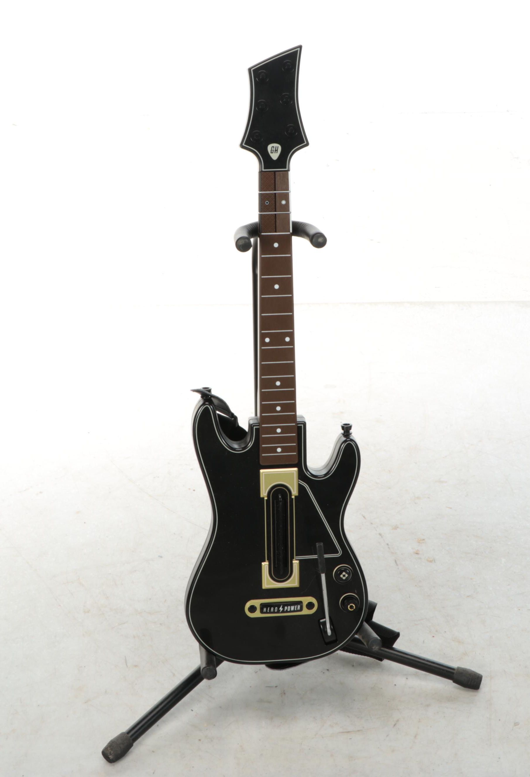 Guitar Hero Drum Set with Guitar Controllers and Other Accessories