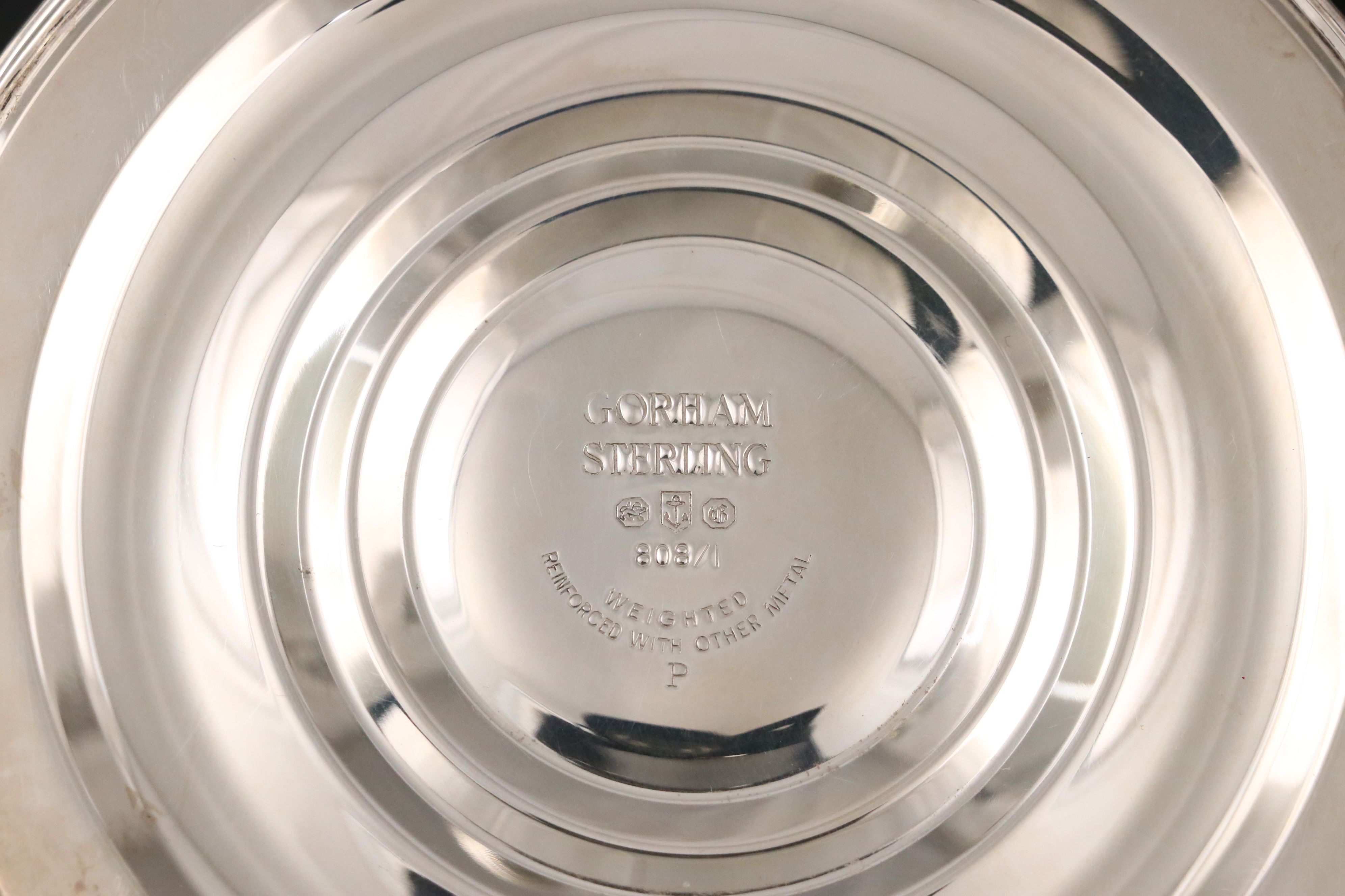 Pair of Gorham Sterling Silver Three-Light Candelabra