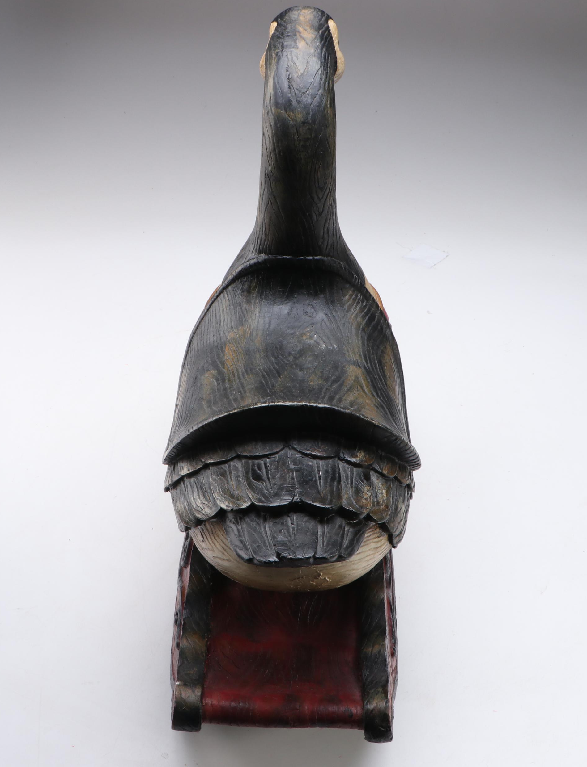 Antiqued Canadian Goose Rocking Chair