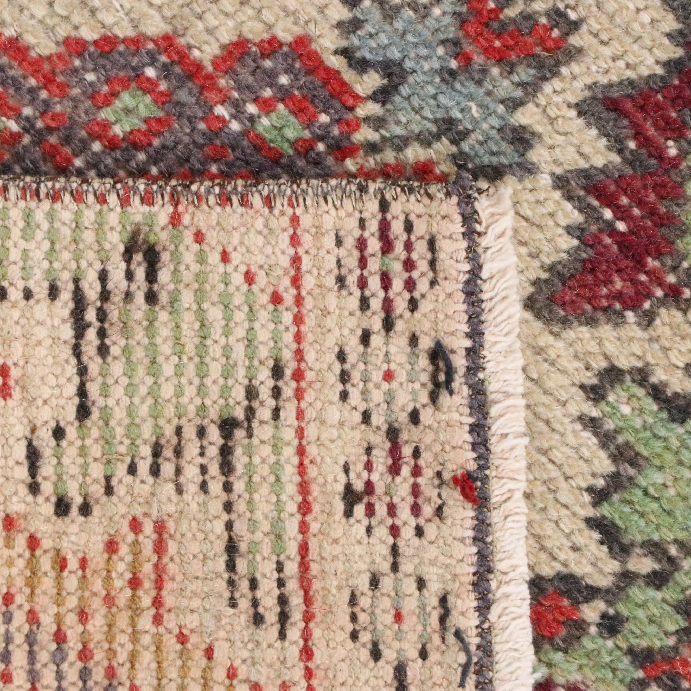 1'3 x 2'9 Hand-Knotted Turkish Accent Rug