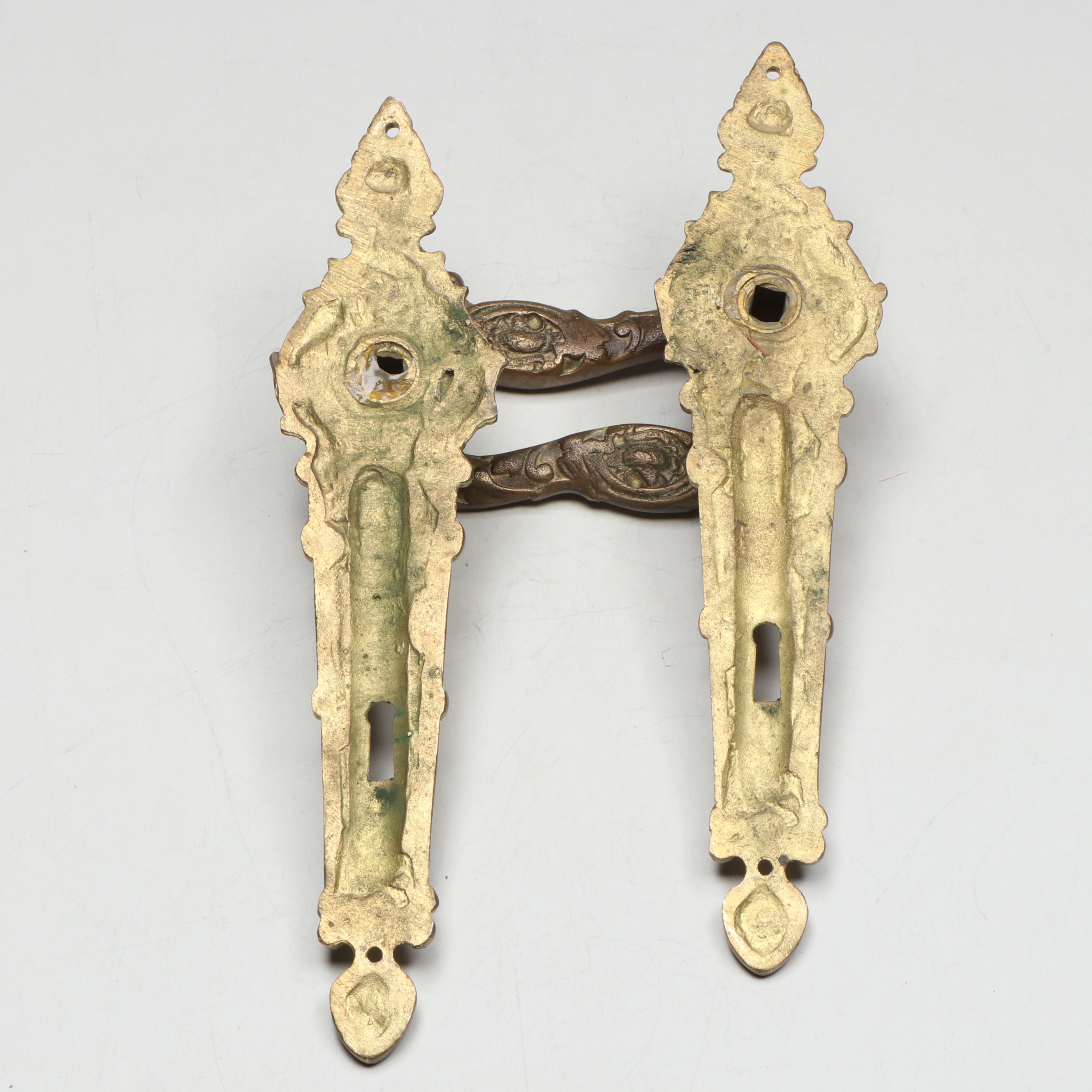 Louis XV Style Gold Gilt Brass Door Knobs